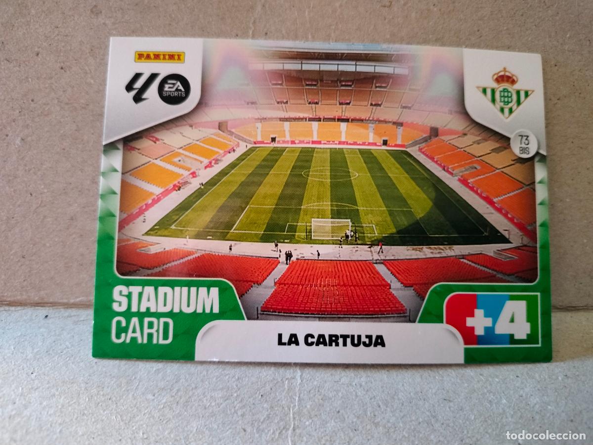 Cromos de F&uacute;tbol: CROMO LA CARTUJA REAL BETIS N73BIS 2025-26 ADRENALYN XL PANINI