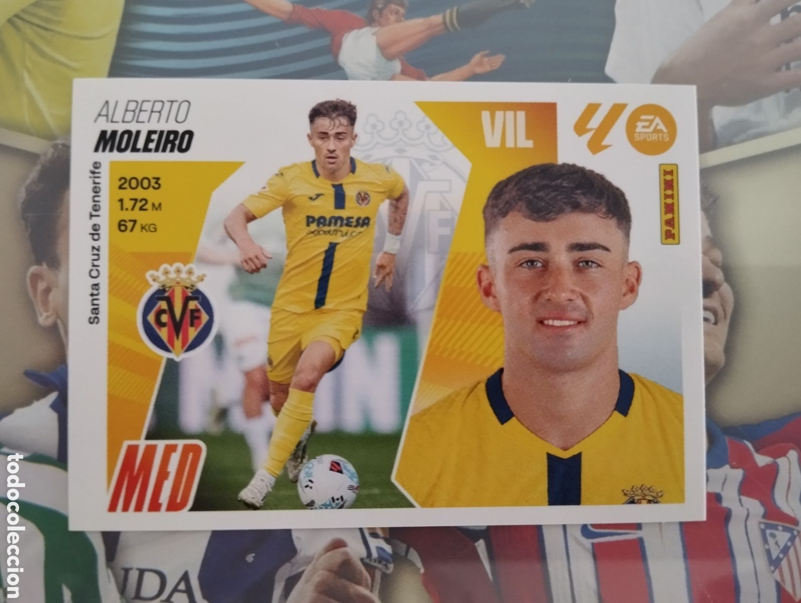 Cromos de F&uacute;tbol: LIGA ESTE 2025 2026 25 26 - PANINI - &Uacute;LTIMOS FICHAJES N⁰ 15 MOLEIRO VILLARREAL