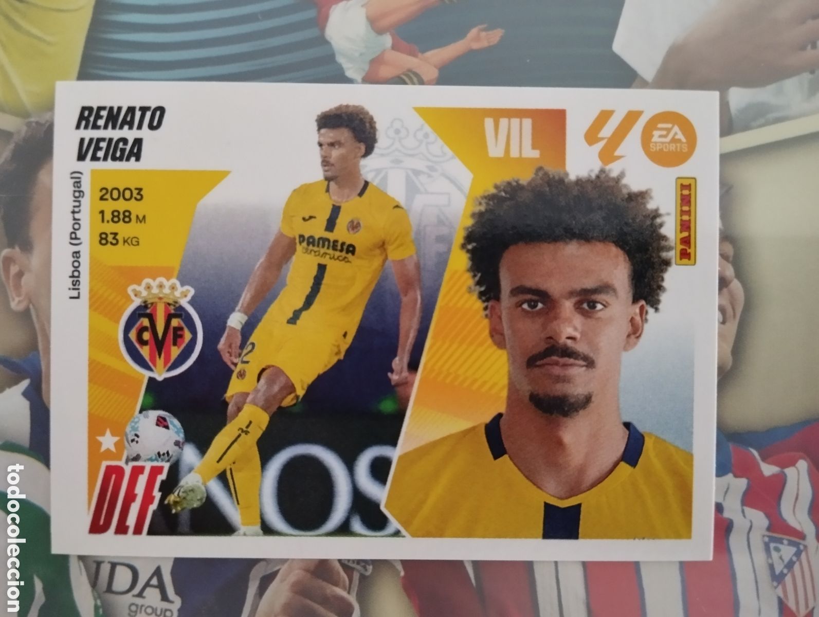 Cromos de F&uacute;tbol: LIGA ESTE 2025 2026 25 26 - PANINI - &Uacute;LTIMOS FICHAJES N⁰ 45 RENATO VEIGA VILLARREAL