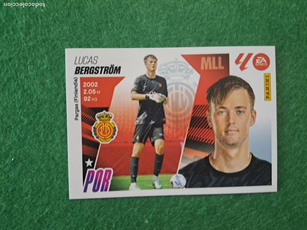 Cromos de F&uacute;tbol: liga este 2025 2026 25 26 nuevo 2 edicion n&ordm; 4 bergstr&ouml;m mallorca