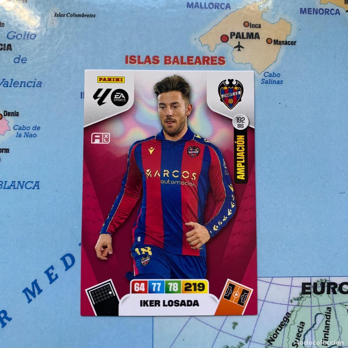 Cromos de F&uacute;tbol: Iker Losada ampliacion n&uacute;mero 192 Bis del Levante cromo adrenalyn XL 25-26 2025-2026