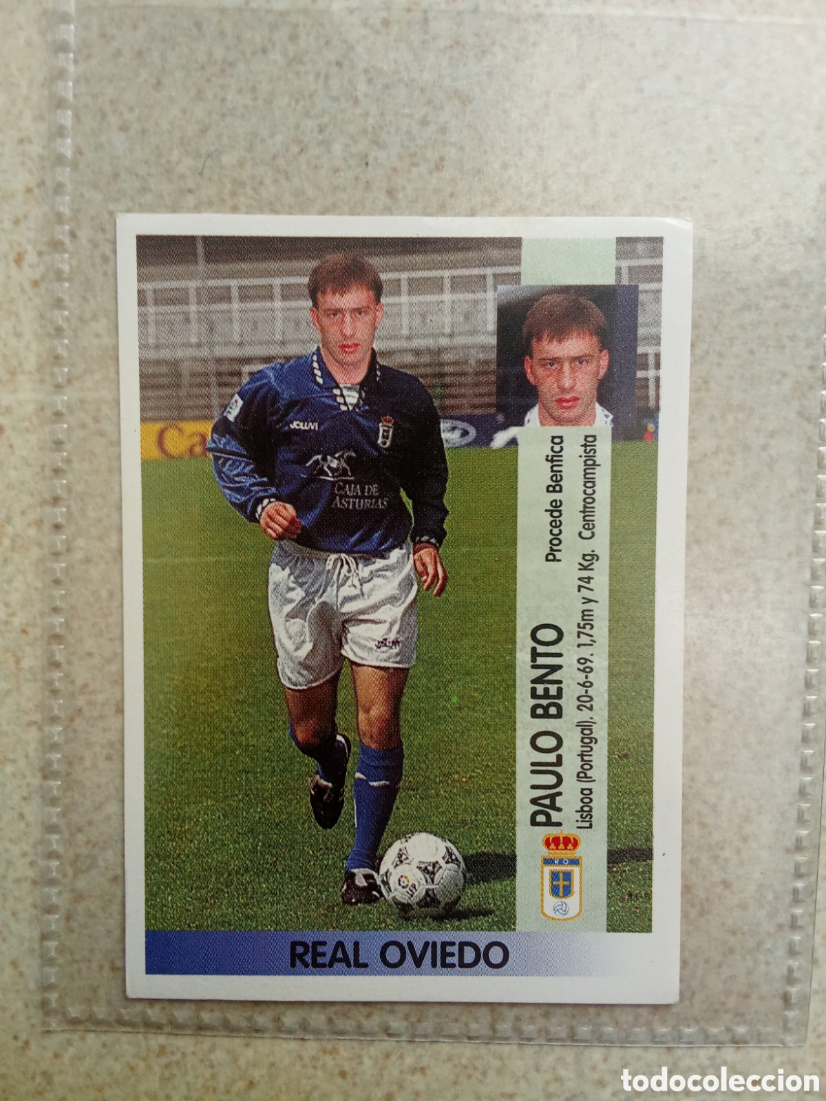 Cromos de F&uacute;tbol: FICHAJE 401 PAULO BENTO OVIEDO PANINI 96 97 1996 1997 SIN PEGAR