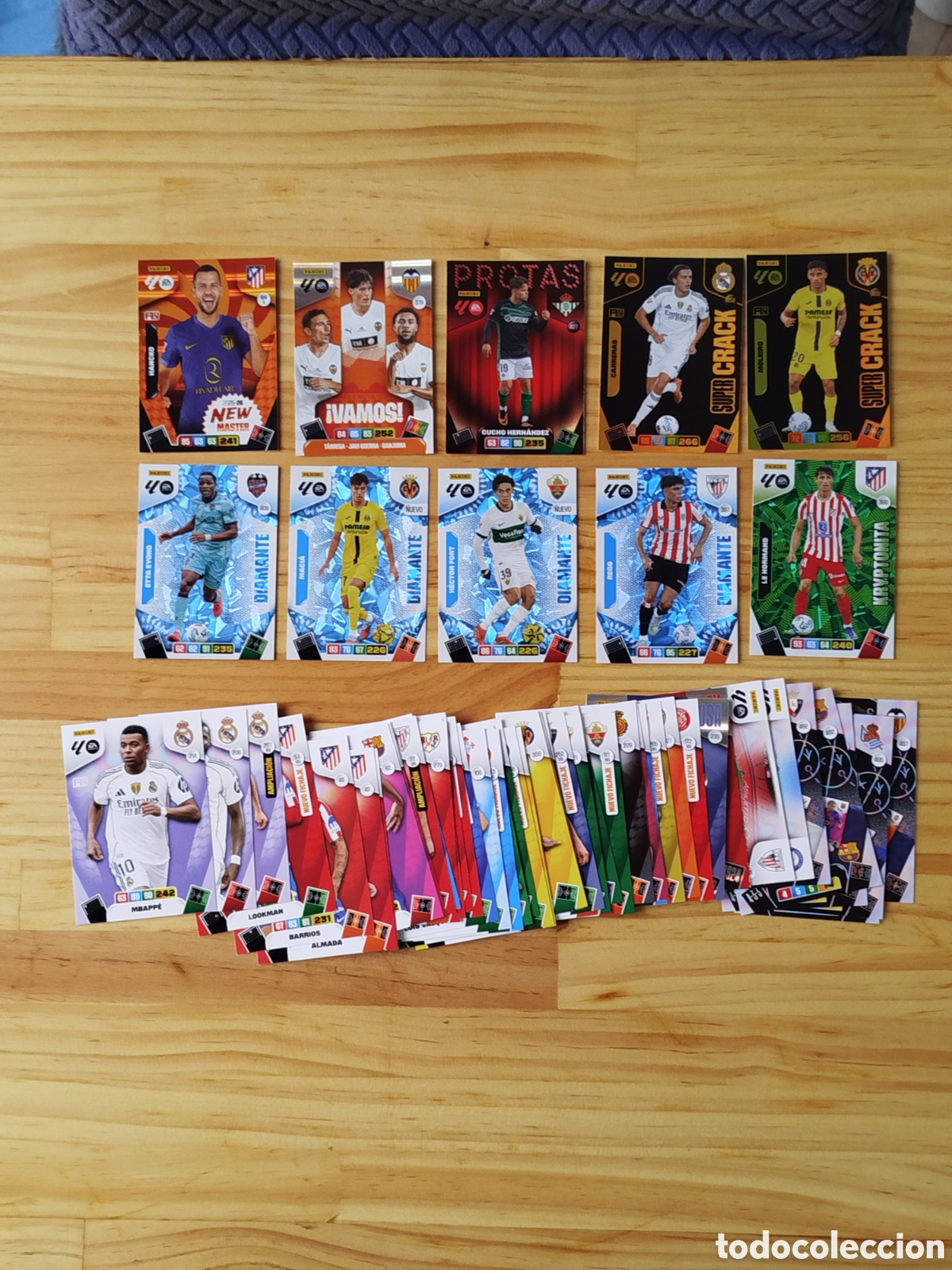 Cromos de F&uacute;tbol: Pack 67 cartas Adrenalyn XL 25/26