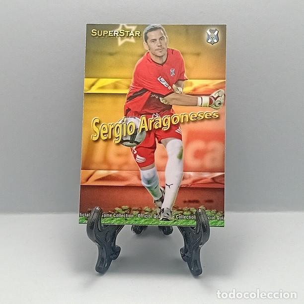 Cromos de F&uacute;tbol: 539 SERGIO ARAGONESES CD TENERIFE CROMO FICHA OFFICIAL QUIZ GAME MUNDICROMO 2009 2010 SUPERSTAR MATE