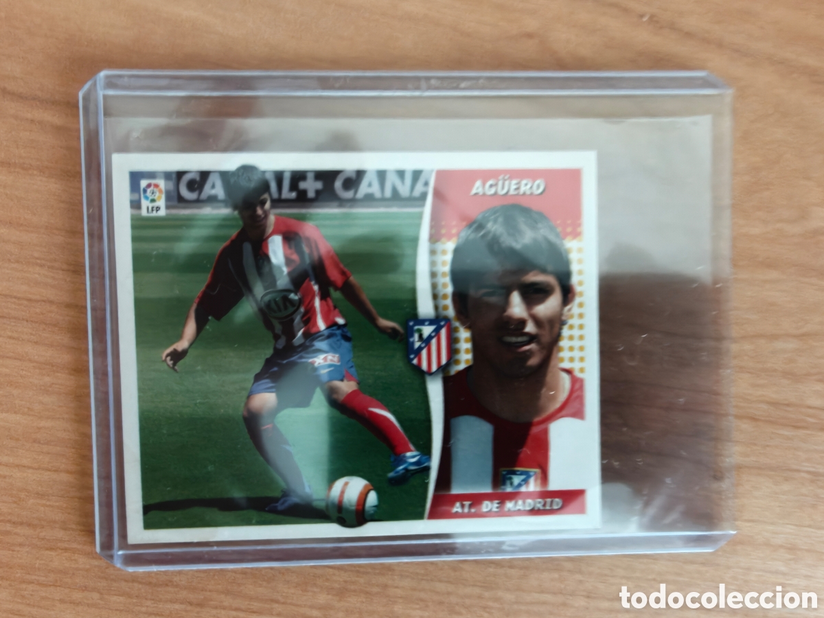 Cromos de F&uacute;tbol: Kun Ag&uuml;ero rookie Atl&eacute;tico Madrid