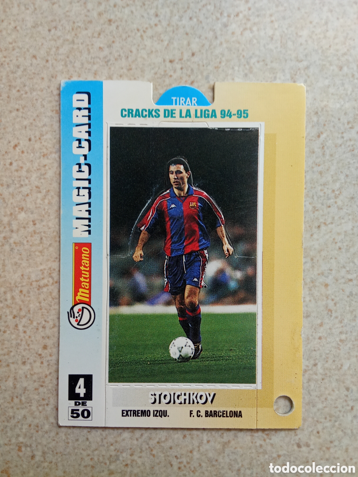 Cromos de F&uacute;tbol: MAGIC CARD MATUTANO 94 95 BARCELONA STOICHKOV