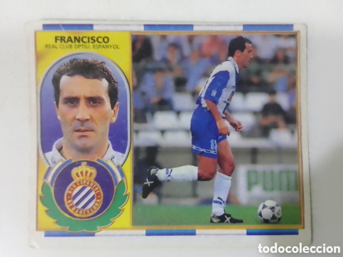 Cromos de F&uacute;tbol: Colecciones Este 96-97 Francisco &bull; Espanyol.