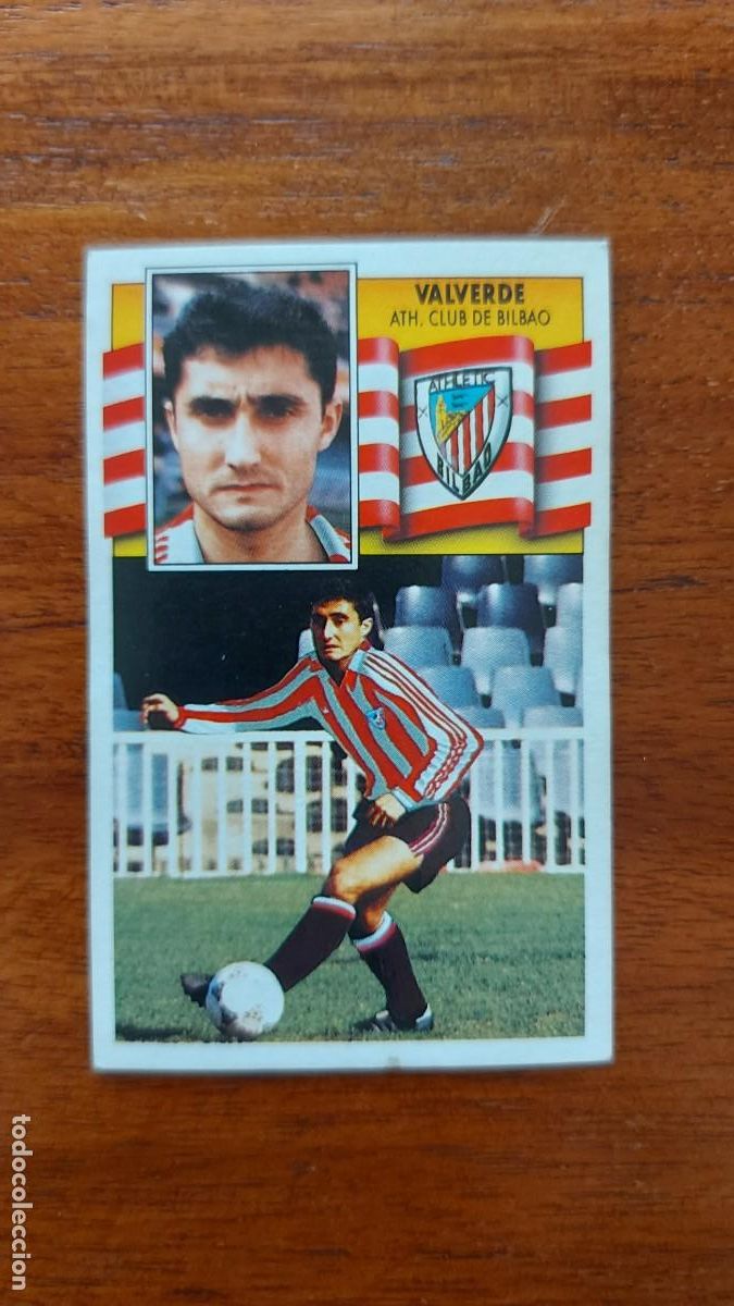 Cromos de F&uacute;tbol: Valverde ( Athletic Club de Bilbao ) Fichaje 36 Ediciones Este Liga 90/91 1990/91 sin pegar nuevo