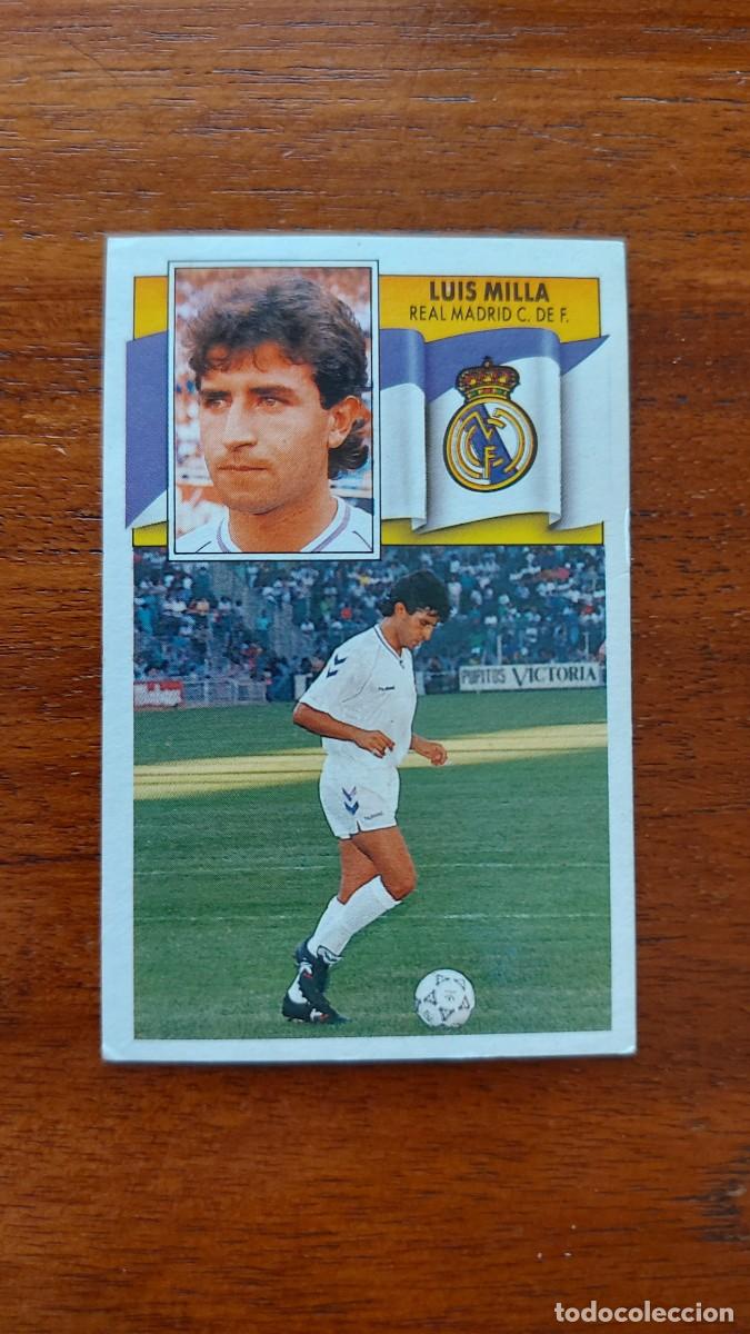 Cromos de F&uacute;tbol: Luis Milla ( Real Madrid ) Fichaje 35 Ediciones Este Liga 90/91 1990/91 sin pegar nuevo