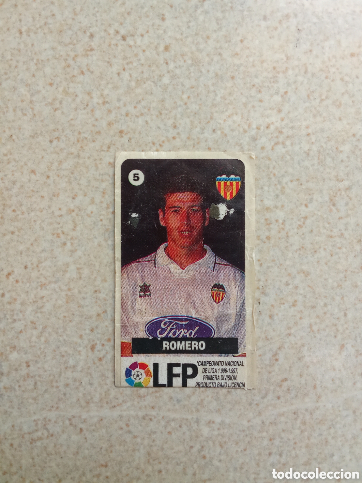 Cromos de F&uacute;tbol: CHICLES VIDAL ROMERO VALENCIA