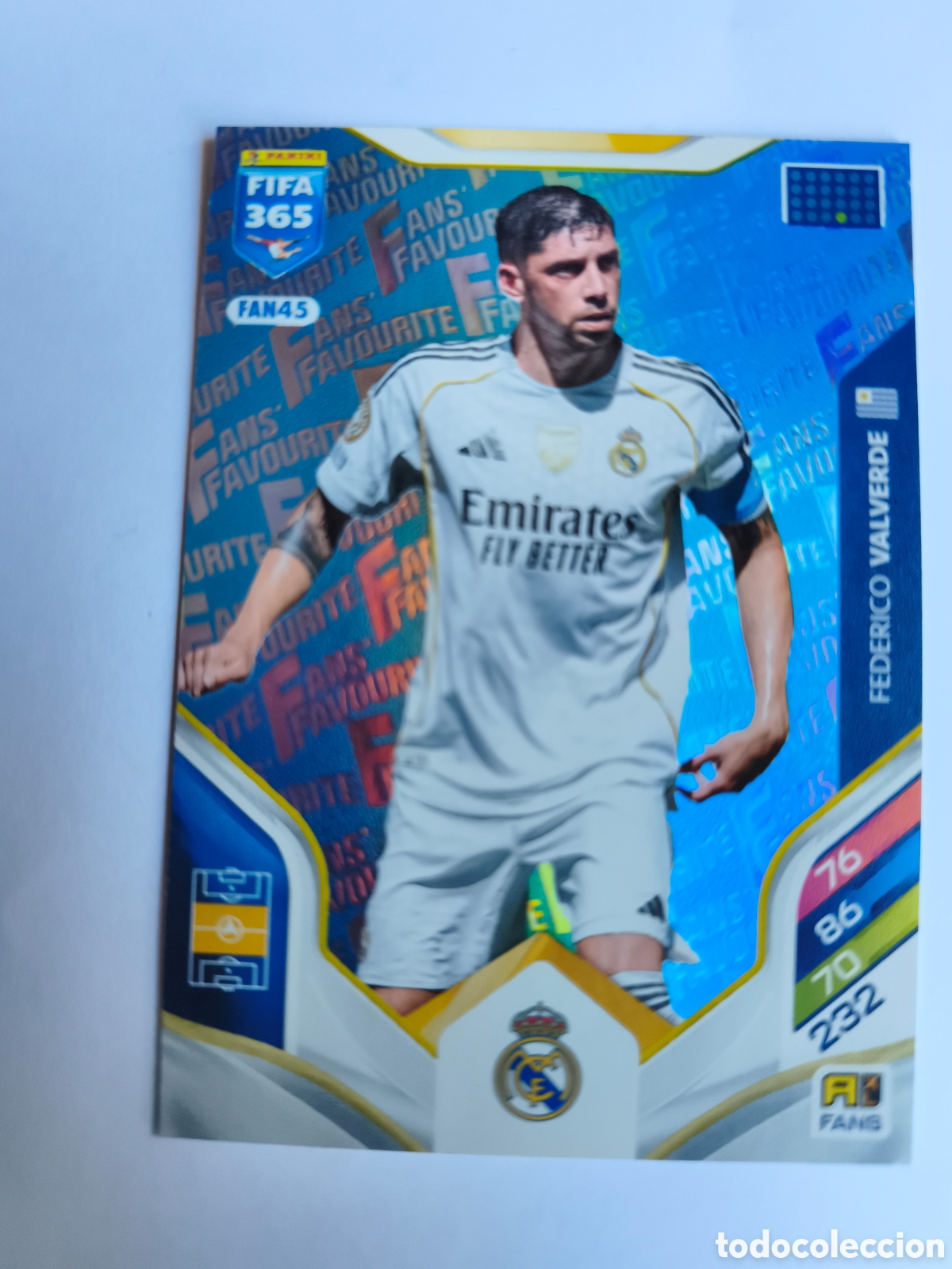 Cromos de F&uacute;tbol: FIFA365. FAN45. FEDERICO BALVERDE