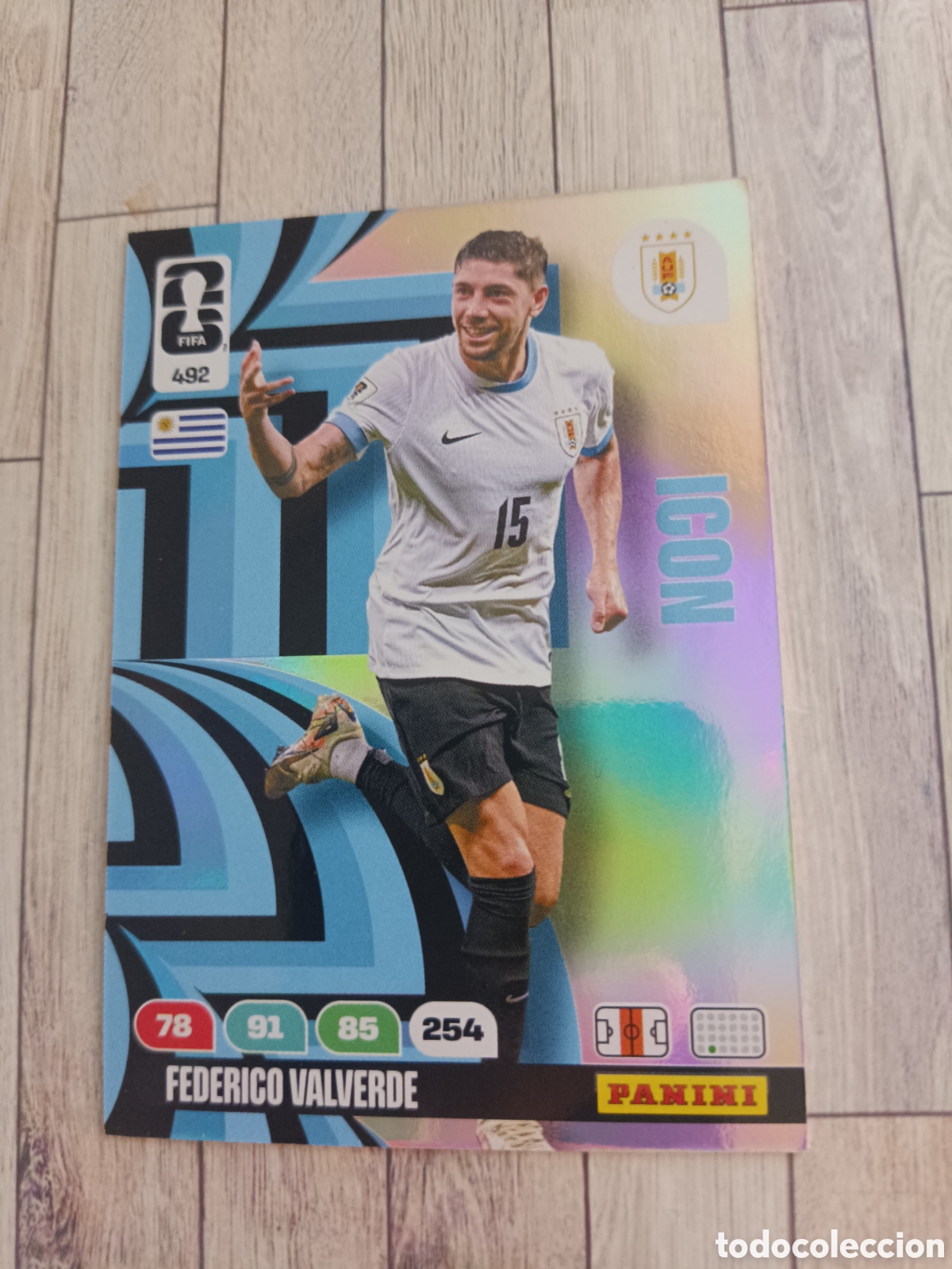 Cromos de F&uacute;tbol: 492 FEDERICO VALVERDE URUGUAY ICON ADRENALYN XL MUNDIAL WORLD CUP 2026 PANINI 26