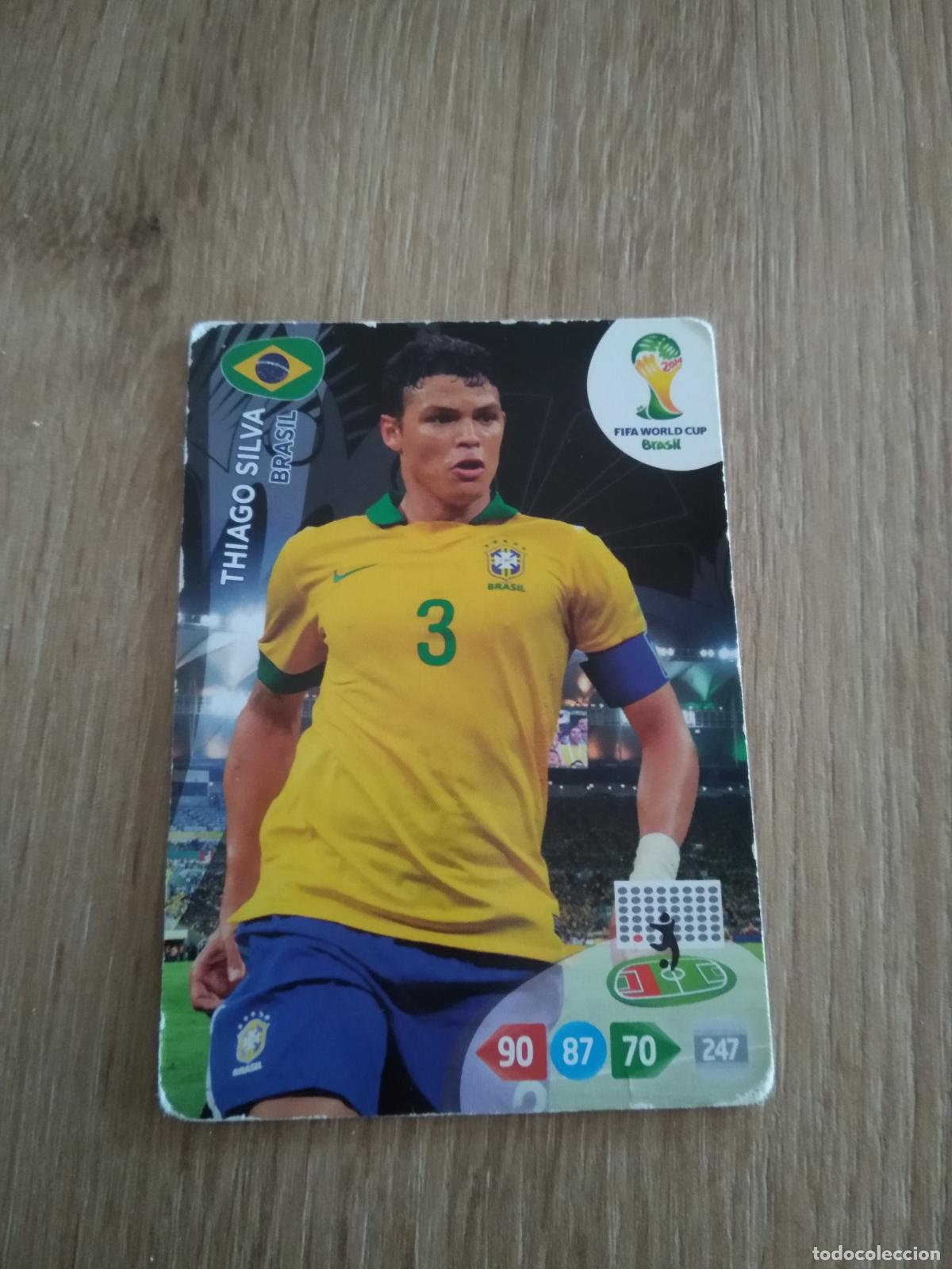Figurine di Calcio: THIAGO SILVA BRASIL CROMO FUTBOL PANINI ADRENALYN MUNDIAL 2014 WORLD CUP COPA DEL MUNDO