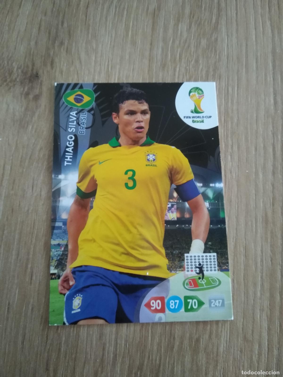 Figurine di Calcio: THIAGO SILVA BRASIL CROMO FUTBOL PANINI ADRENALYN MUNDIAL 2014 WORLD CUP COPA DEL MUNDO
