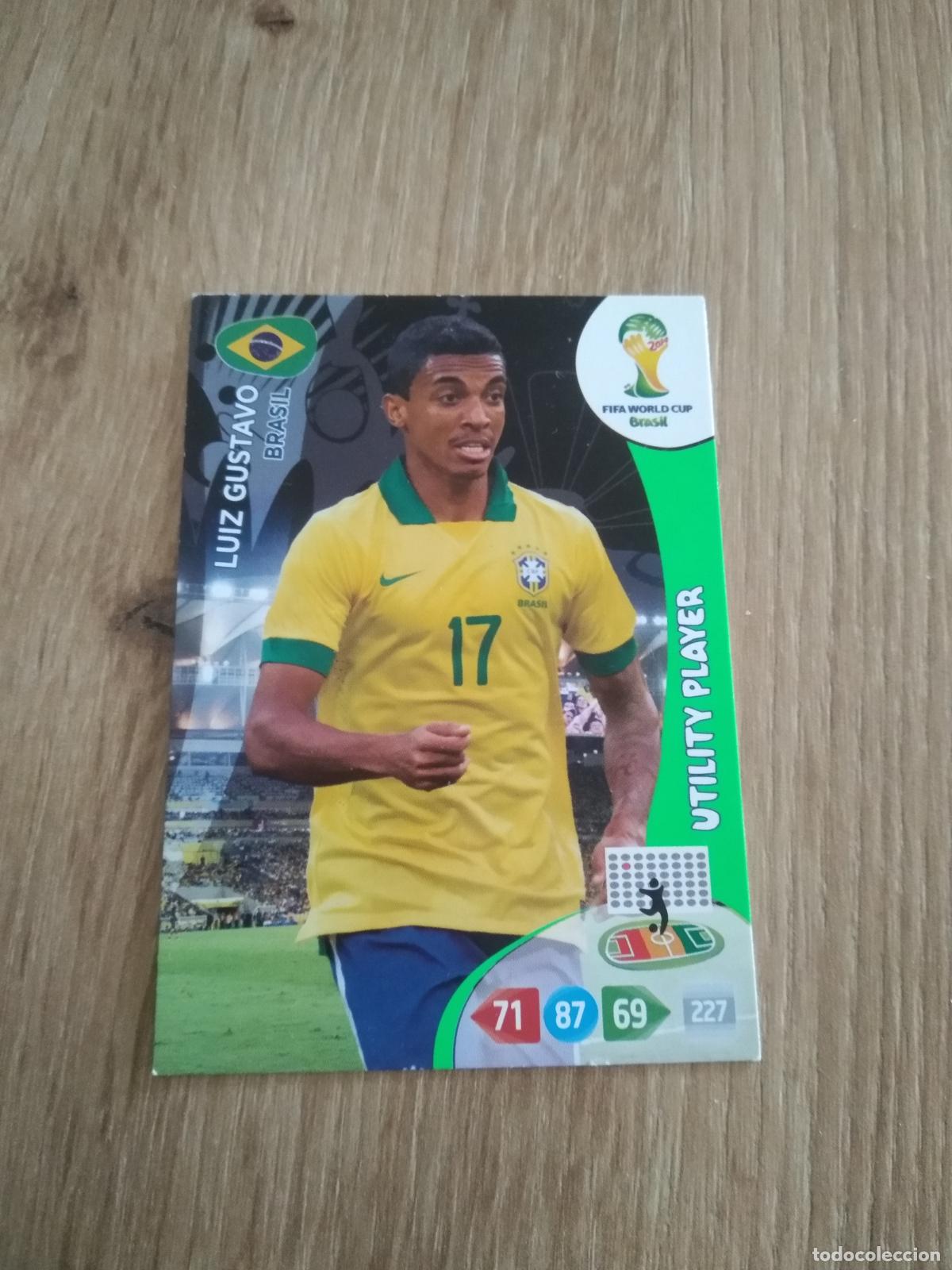 Figurine di Calcio: LUIZ GUSTAVO BRASIL CROMO FUTBOL PANINI ADRENALYN MUNDIAL 2014 WORLD CUP COPA DEL MUNDO