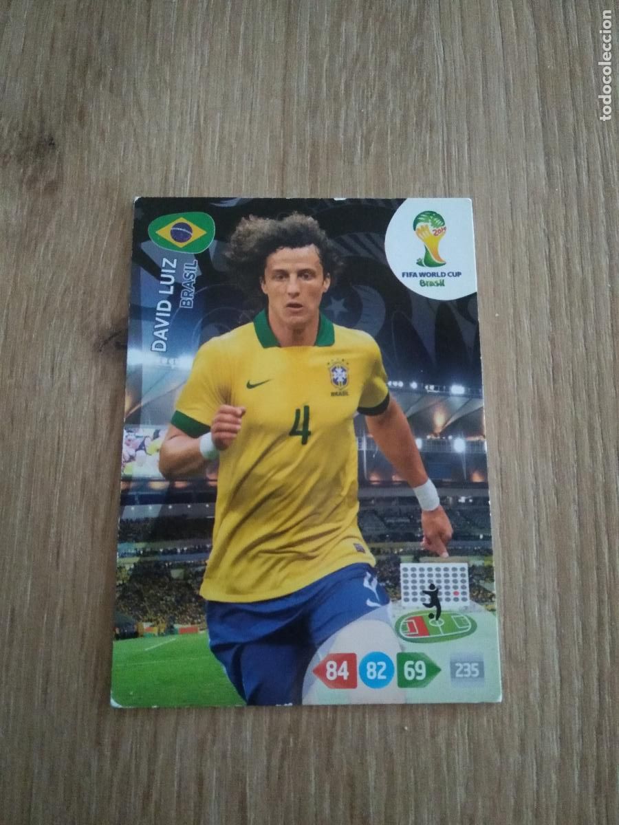 Figurine di Calcio: DAVID LUIZ BRASIL CROMO FUTBOL PANINI ADRENALYN MUNDIAL 2014 WORLD CUP COPA DEL MUNDO