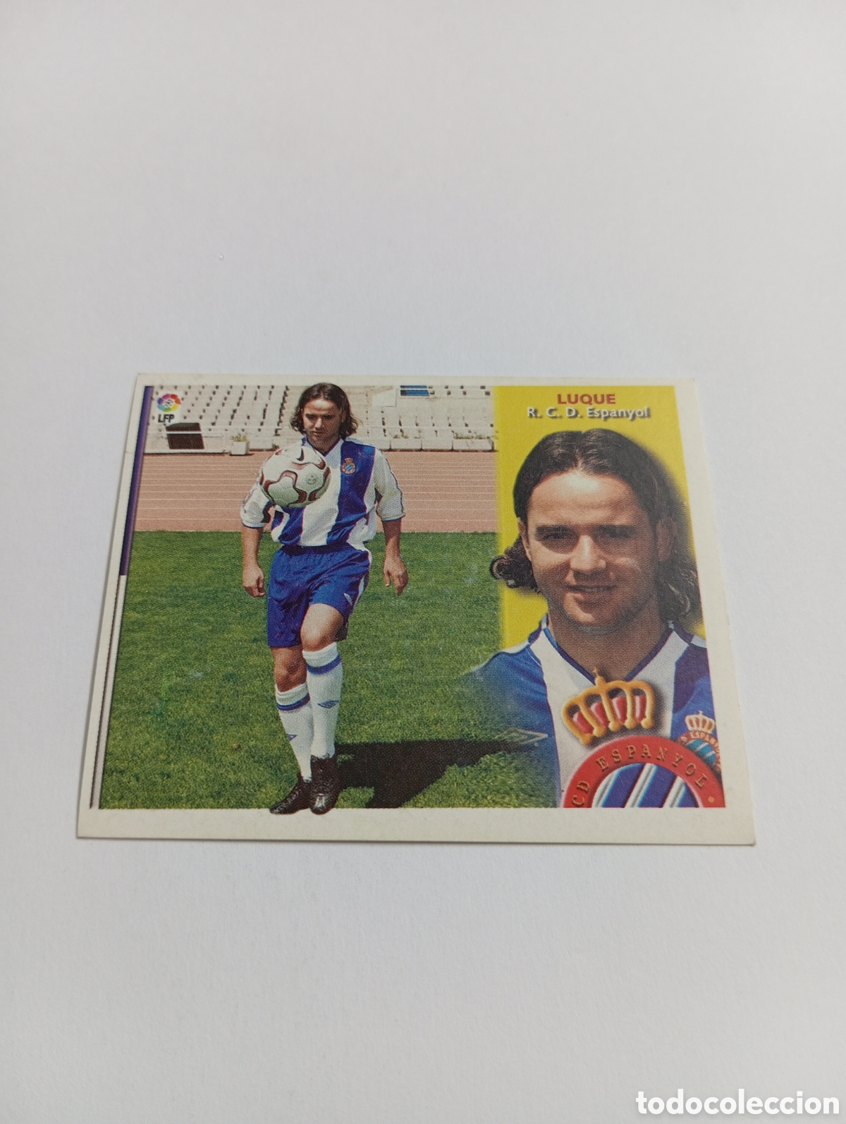 Cromos de F&uacute;tbol: LUQUE COLOCA Espanyol Espa&ntilde;ol LIGA ESTE 2002 2003 PANINI 02 03