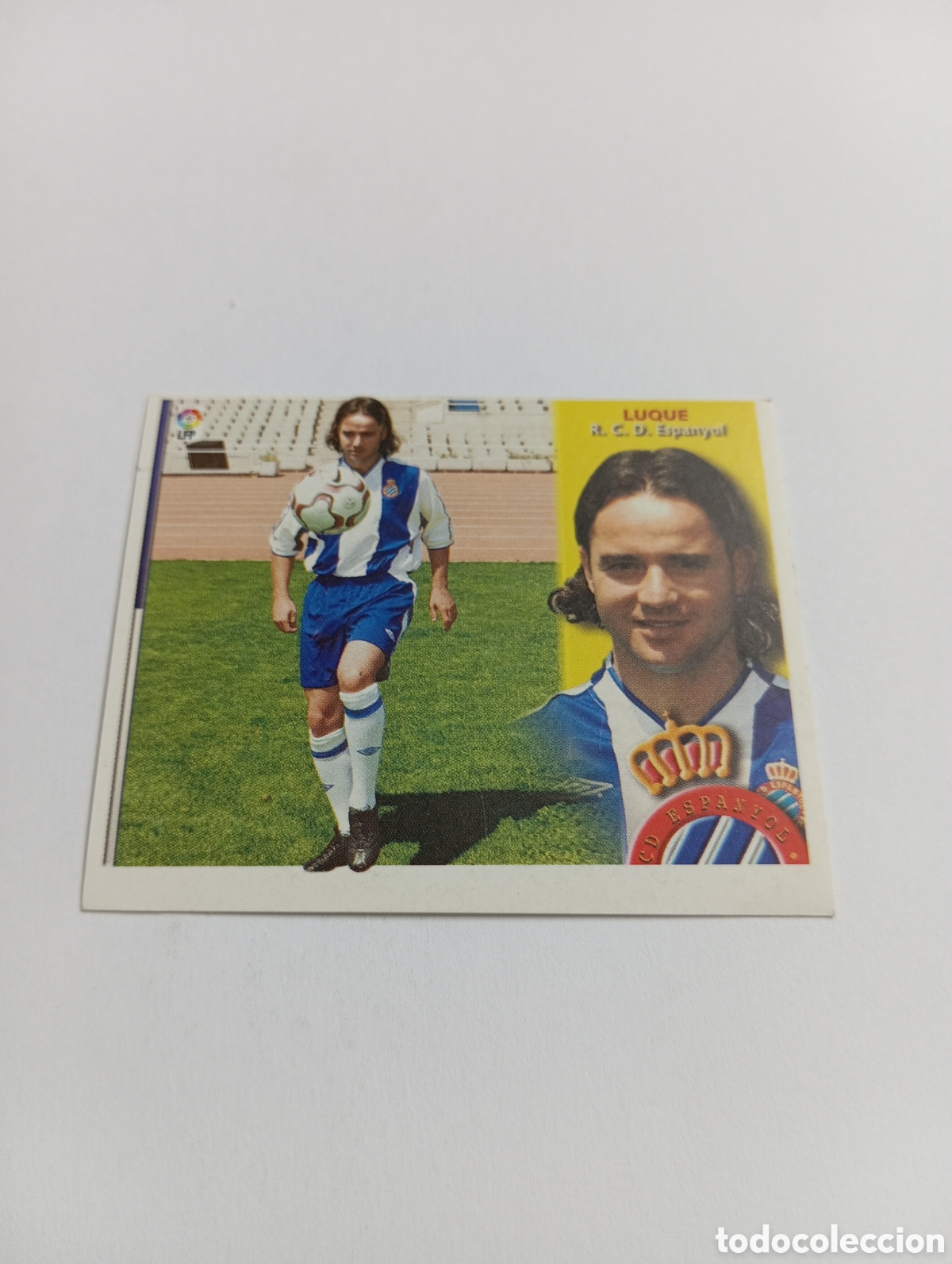 Cromos de F&uacute;tbol: LUQUE COLOCA Espanyol Espa&ntilde;ol LIGA ESTE 2002 2003 PANINI 02 03