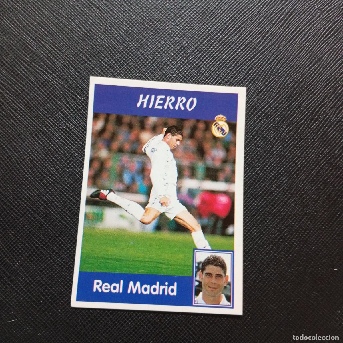 Cromos de F&uacute;tbol: 3 HIERRO REAL MADRID PANINI 1997 1998 CROMO FUTBOL 97 98 - SIN PEGAR - A165 PG73