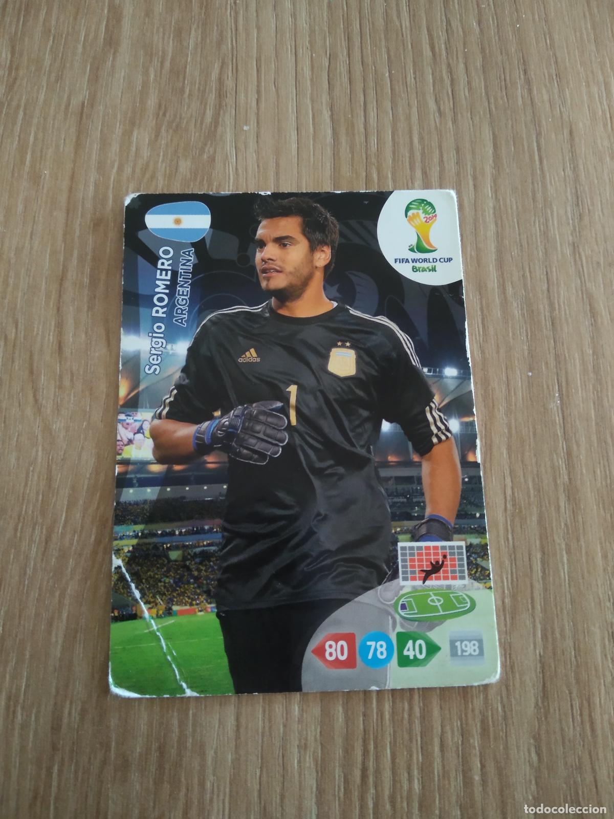 Football Stickers: SERGIO ROMERO ARGENTINA CROMO FUTBOL PANINI ADRENALYN MUNDIAL 2014 WORLD CUP COPA DEL MUNDO