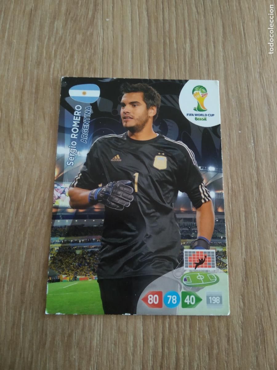 Football Stickers: SERGIO ROMERO ARGENTINA CROMO FUTBOL PANINI ADRENALYN MUNDIAL 2014 WORLD CUP COPA DEL MUNDO