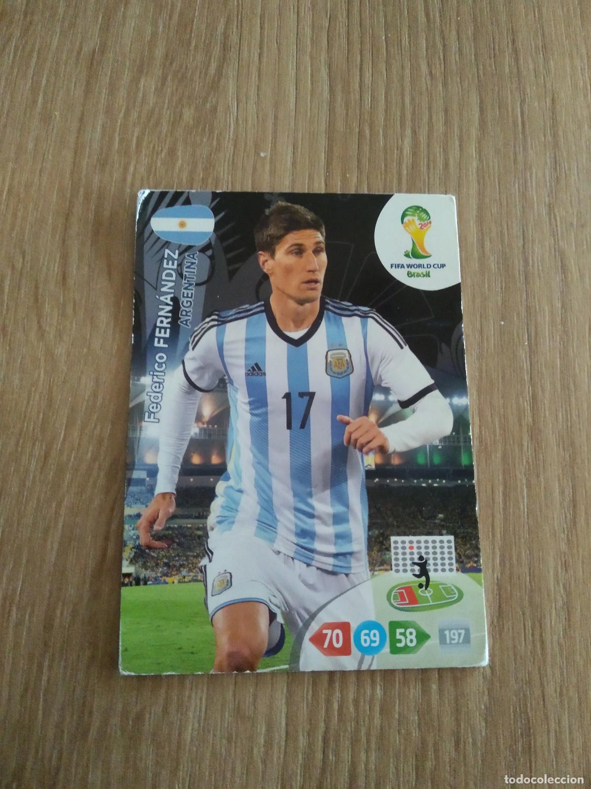 Cromos de F&uacute;tbol: FEDERICO FERNANDEZ ARGENTINA CROMO FUTBOL PANINI ADRENALYN MUNDIAL 2014 WORLD CUP COPA DEL MUNDO