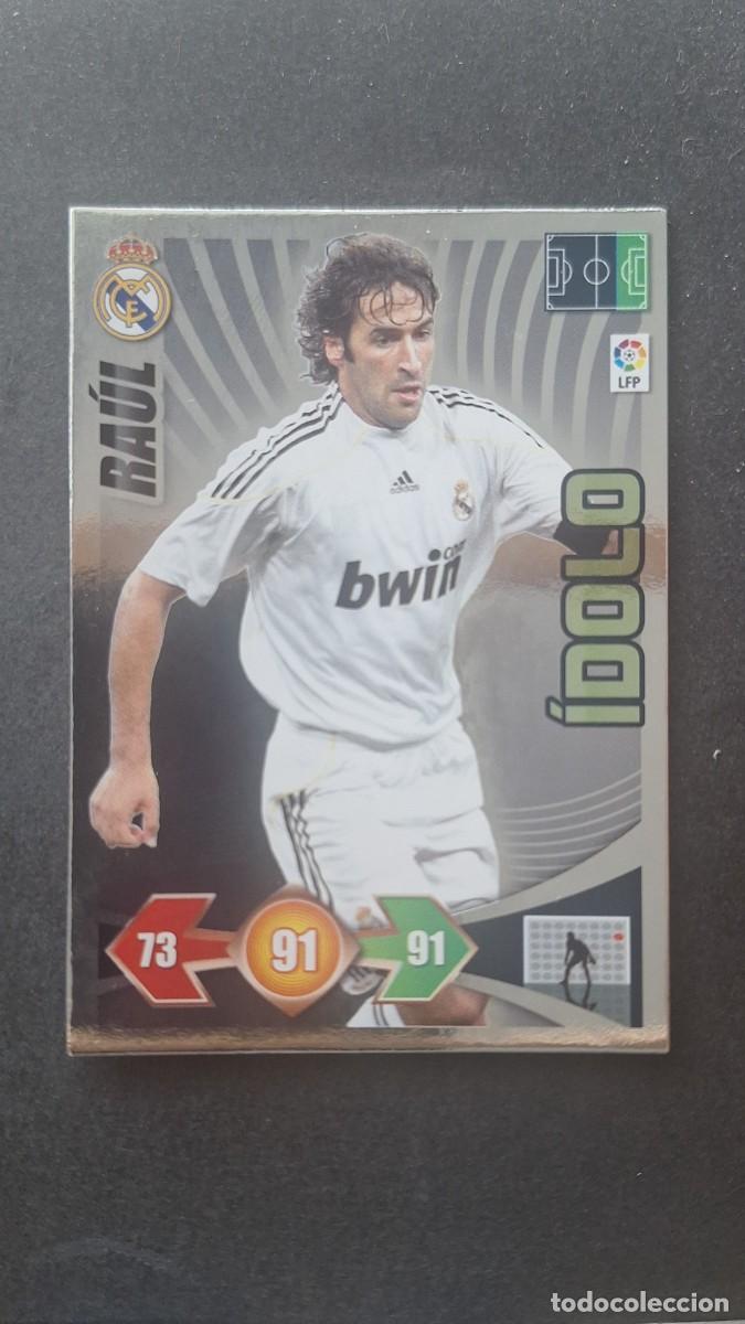 Cromos de F&uacute;tbol: L3 RAUL REAL MADRID IDOLO ADRENALYN XL LIGA 2009 2010 09 10 PANINI