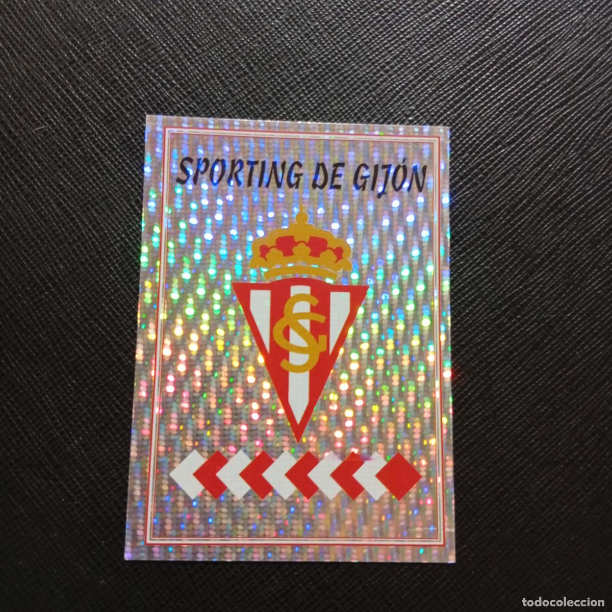 Cromos de F&uacute;tbol: ESCUDO SPORTING GIJON PANINI 1997 1998 CROMO FUTBOL 97 98 - SIN PEGAR - A165 PG82