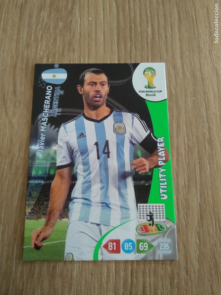 Cromos de F&uacute;tbol: MASCHERANO ARGENTINA CROMO FUTBOL PANINI ADRENALYN MUNDIAL 2014 WORLD CUP COPA DEL MUNDO