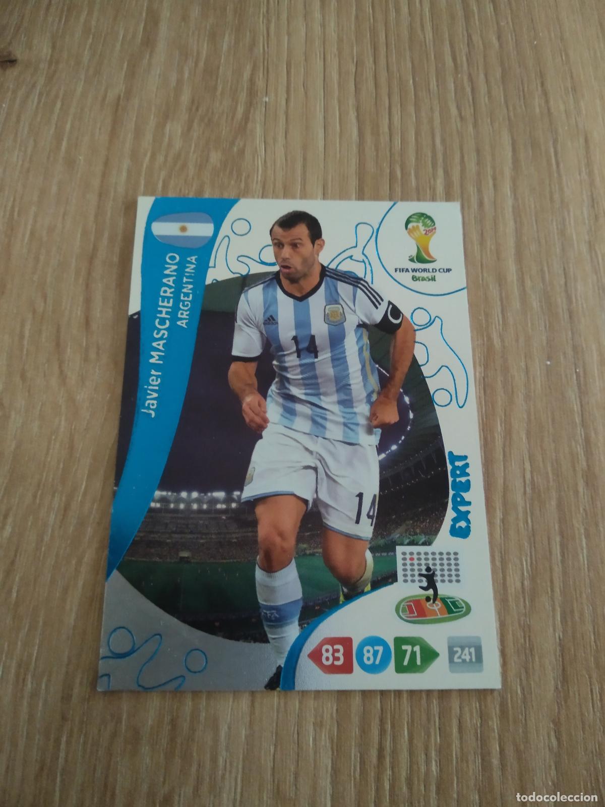 Cromos de F&uacute;tbol: MASCHERANO ARGENTINA CROMO FUTBOL PANINI ADRENALYN MUNDIAL 2014 WORLD CUP COPA DEL MUNDO