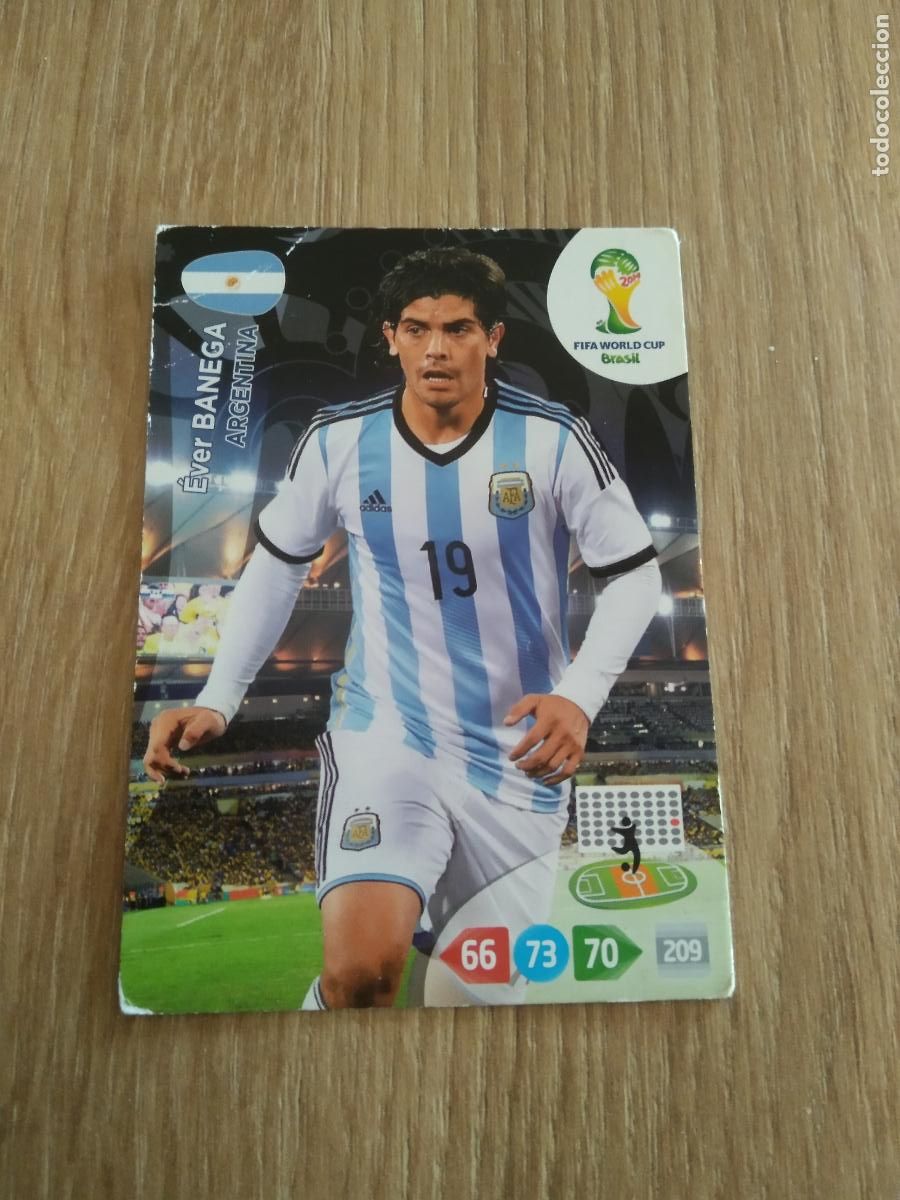 Cromos de F&uacute;tbol: EVER BANEGA ARGENTINA CROMO FUTBOL PANINI ADRENALYN MUNDIAL 2014 WORLD CUP COPA DEL MUNDO