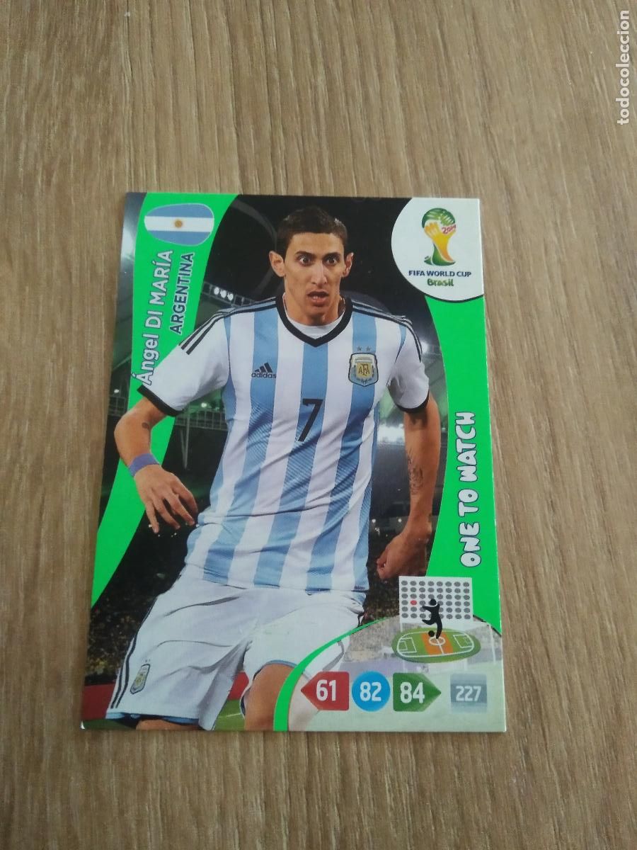 Cromos de F&uacute;tbol: DI MARIA ARGENTINA CROMO FUTBOL PANINI ADRENALYN MUNDIAL 2014 WORLD CUP COPA DEL MUNDO