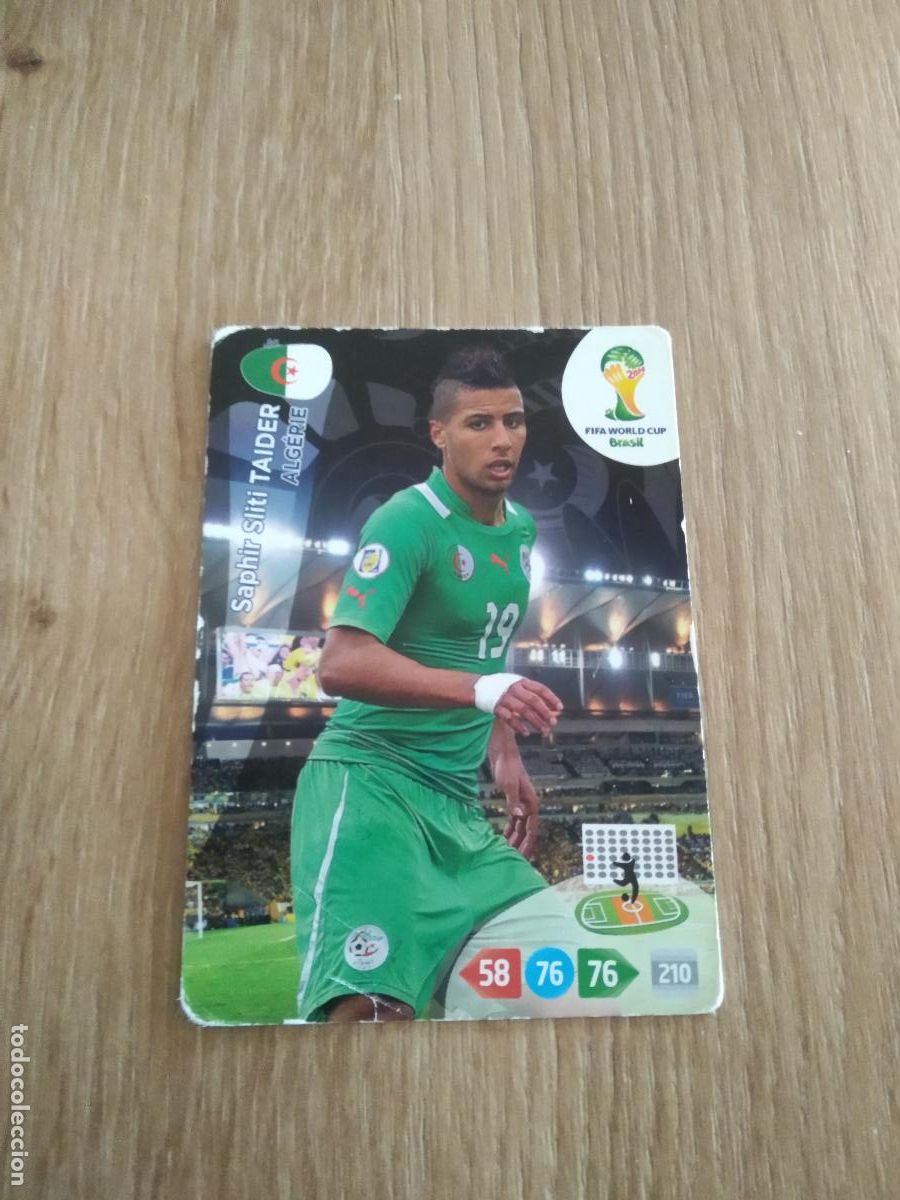 Cromos de F&uacute;tbol: SAPHIR SLITI TAIDER ARGELIA CROMO FUTBOL PANINI ADRENALYN MUNDIAL 2014 WORLD CUP COPA DEL MUNDO