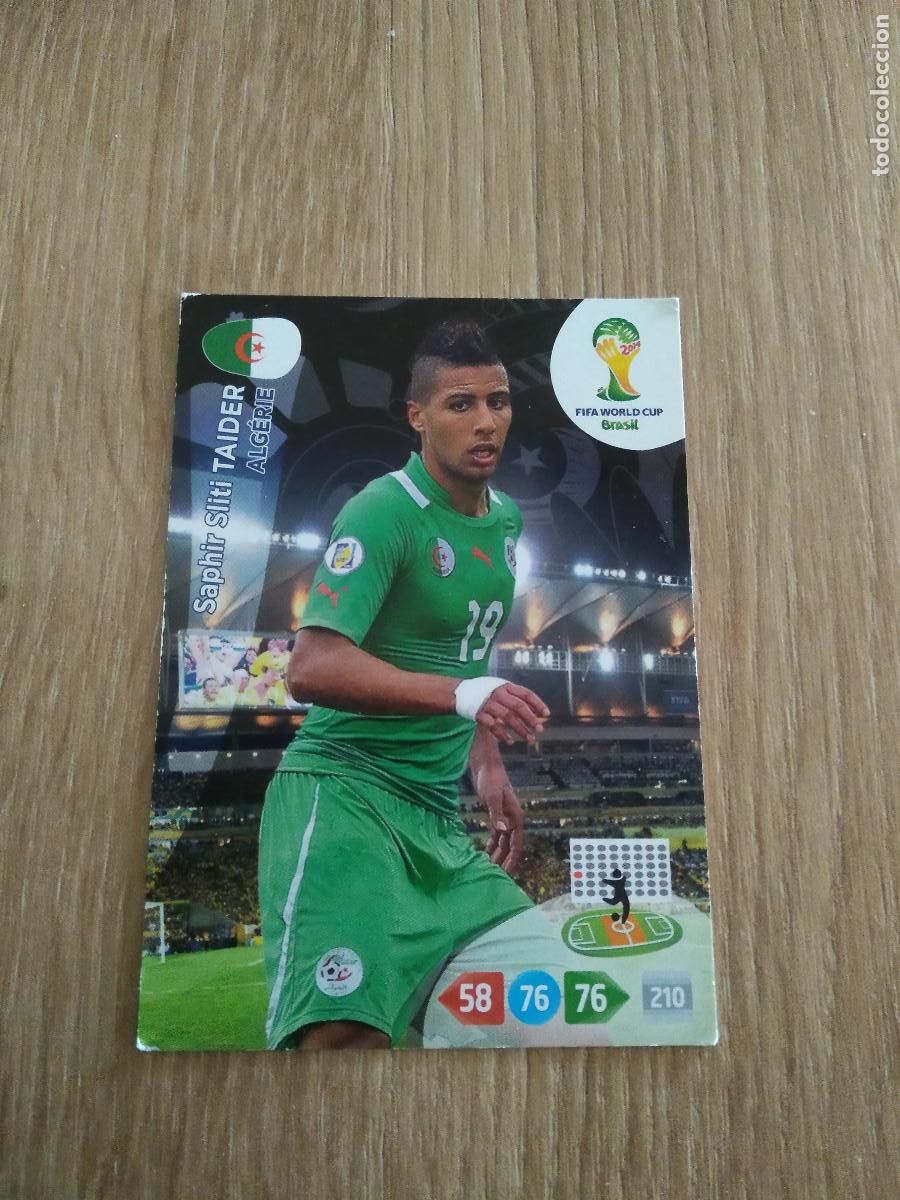 Cromos de F&uacute;tbol: SAPHIR SLITI TAIDER ARGELIA CROMO FUTBOL PANINI ADRENALYN MUNDIAL 2014 WORLD CUP COPA DEL MUNDO