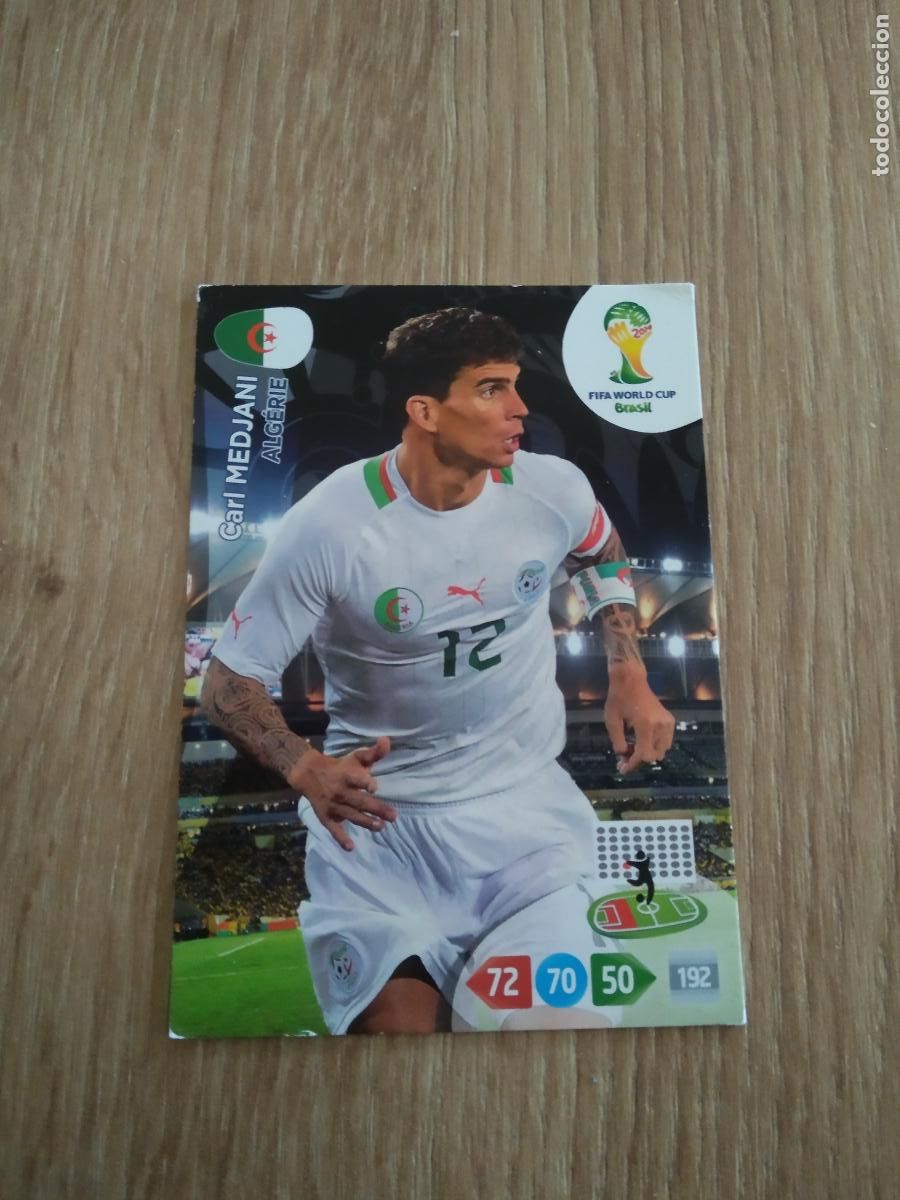 Cromos de F&uacute;tbol: CARL MEDJANI ARGELIA CROMO FUTBOL PANINI ADRENALYN MUNDIAL 2014 WORLD CUP COPA DEL MUNDO