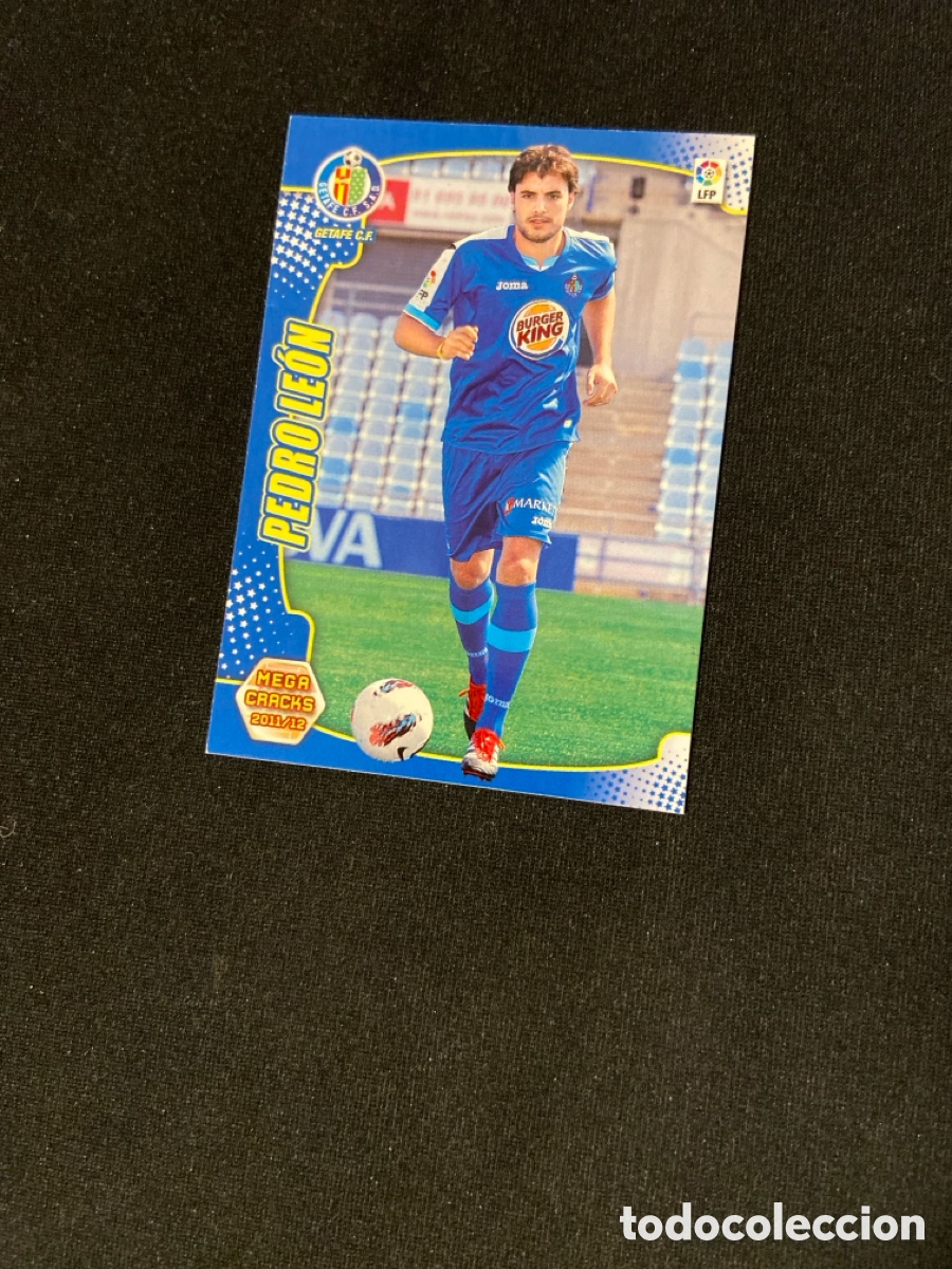 Figurine di Calcio: PEDRO LE&Oacute;N 489 NUEVO FICHAJE (GETAFE) PANINI MEGACRACKS 2011-2012 11 12 CROMO CARTA M-5