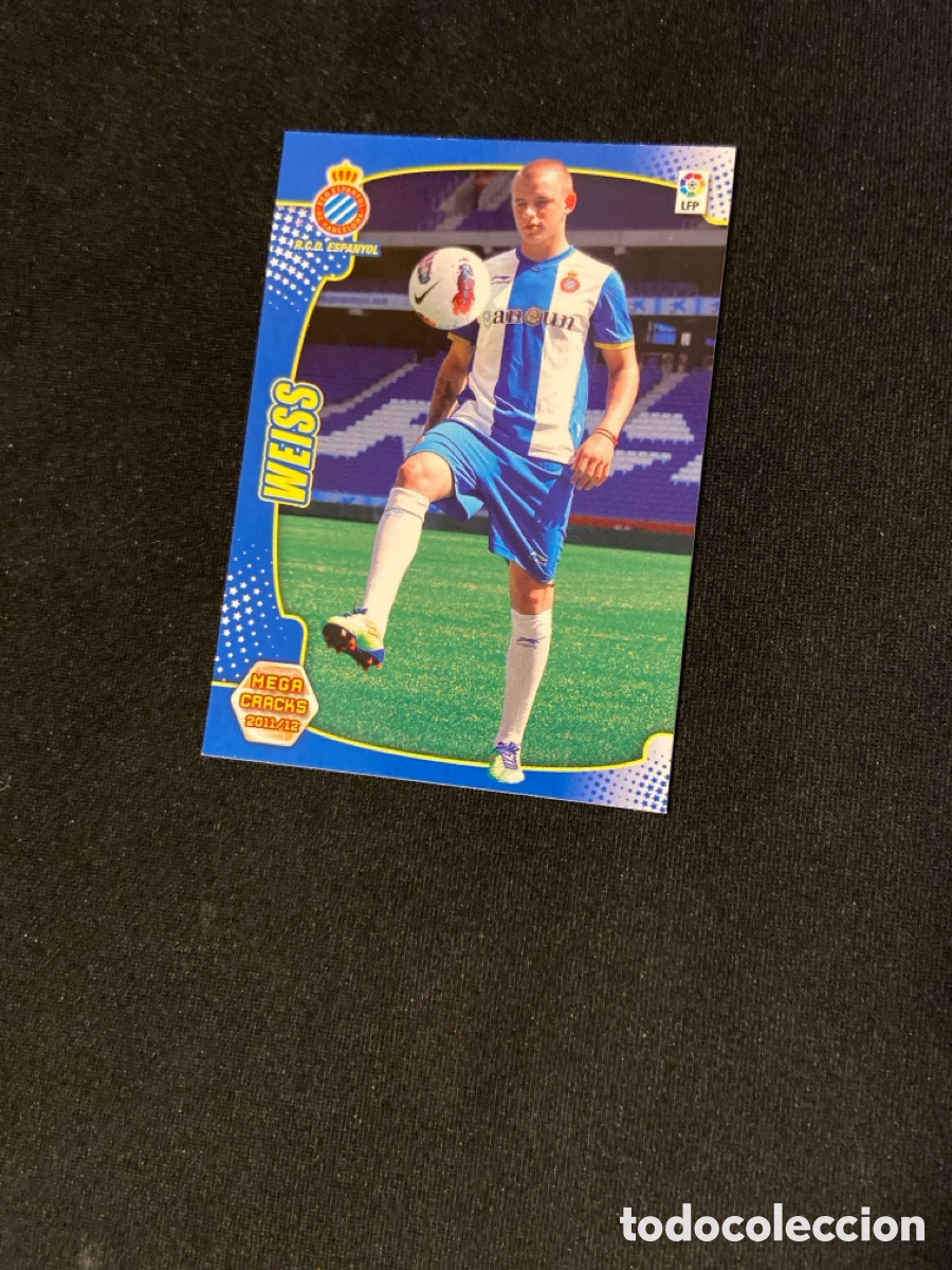 Figurine di Calcio: WEISS 490 NUEVO FICHAJE (ESPANYOL) PANINI MEGACRACKS 2011-2012 11 12 CROMO CARTA M-5