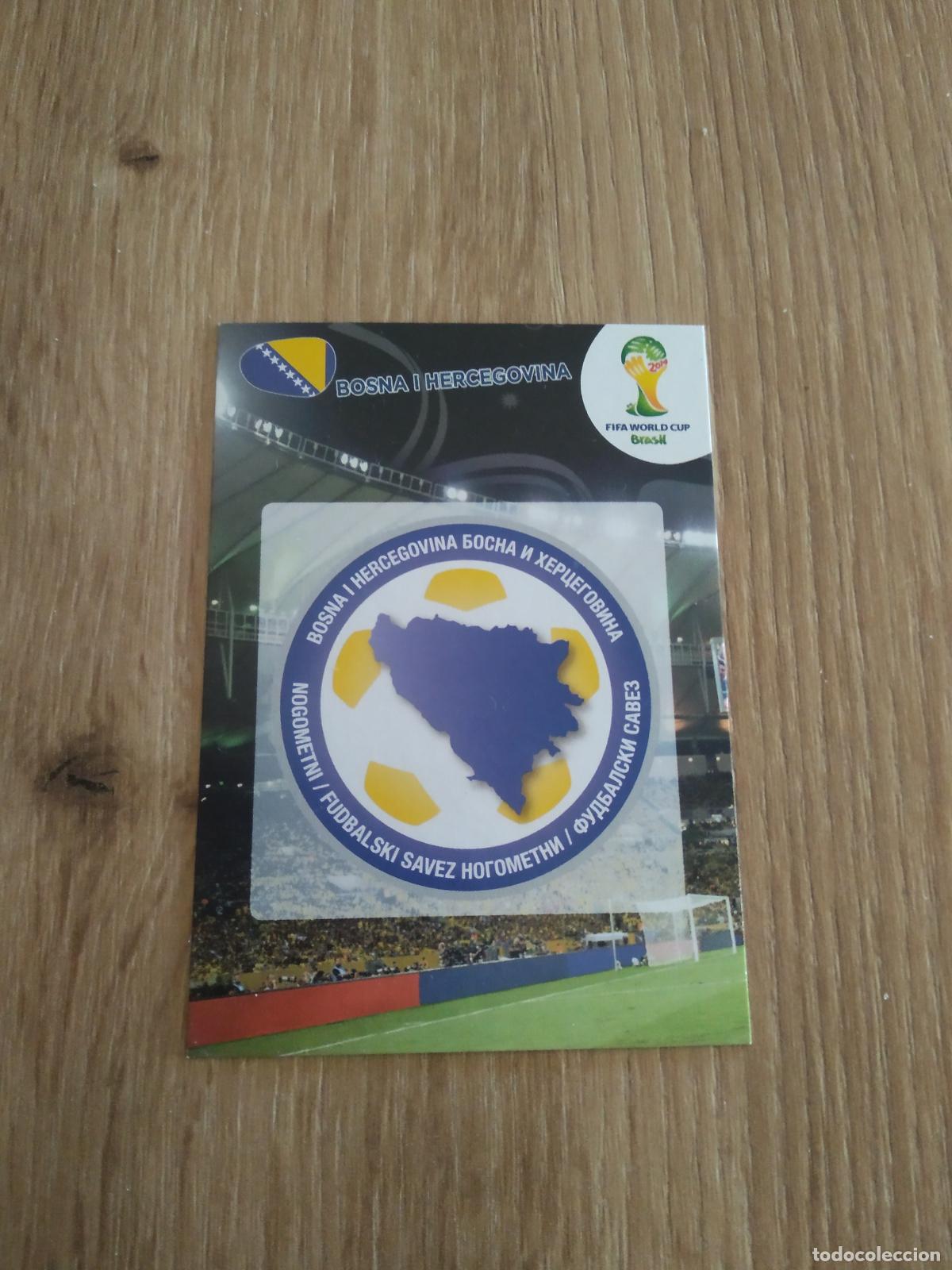 Cromos de Futebol: LOGO ESCUDO BOSNIA HERZEGOVINA CROMO FUTBOL PANINI ADRENALYN MUNDIAL 2014 WORLD CUP COPA DEL MUNDO