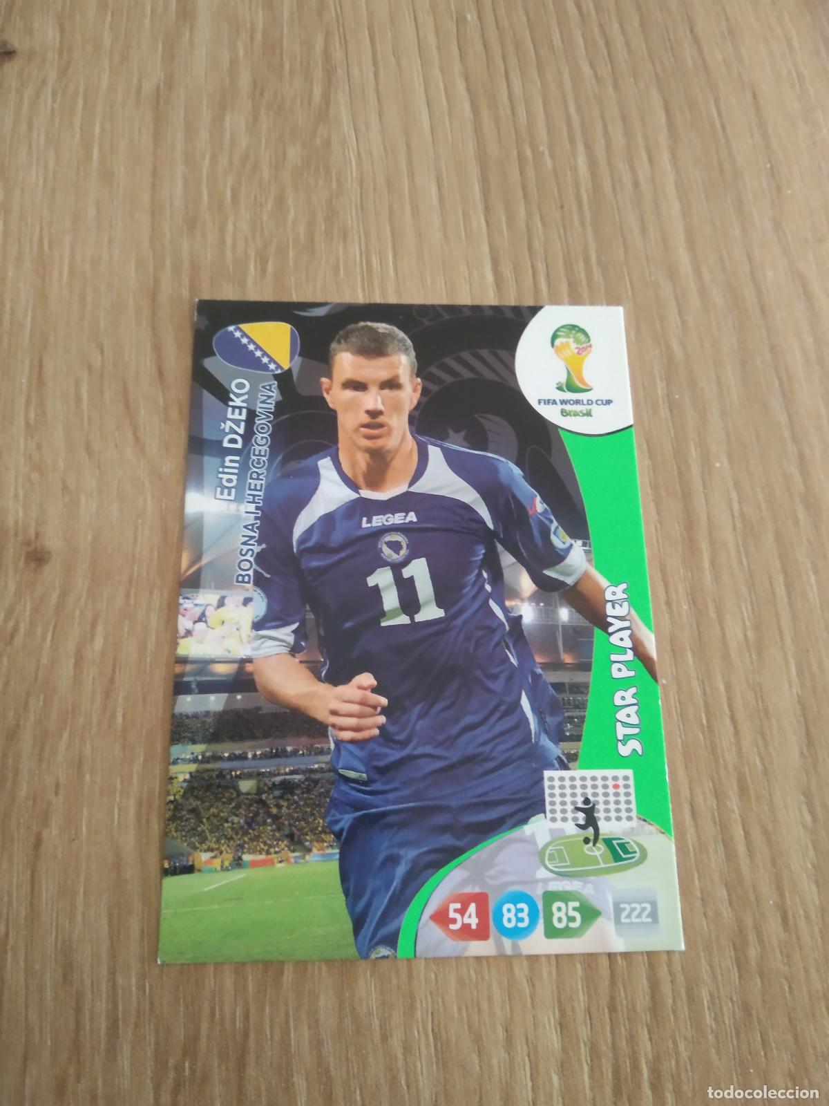 Cromos de F&uacute;tbol: DZEKO BOSNIA HERZEGOVINA CROMO FUTBOL PANINI ADRENALYN MUNDIAL 2014 WORLD CUP COPA DEL MUNDO