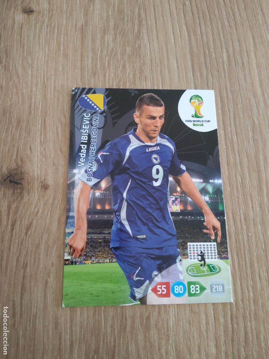 Cromos de F&uacute;tbol: IBISEVIC BOSNIA HERZEGOVINA CROMO FUTBOL PANINI ADRENALYN MUNDIAL 2014 WORLD CUP COPA DEL MUNDO