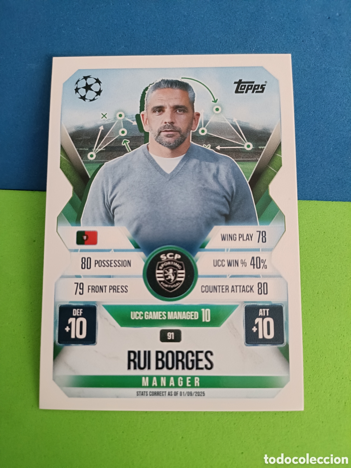 Cromos de F&uacute;tbol: Topps Match Attax EXTRA 2025 2026 - Manager 91 Rui Borges