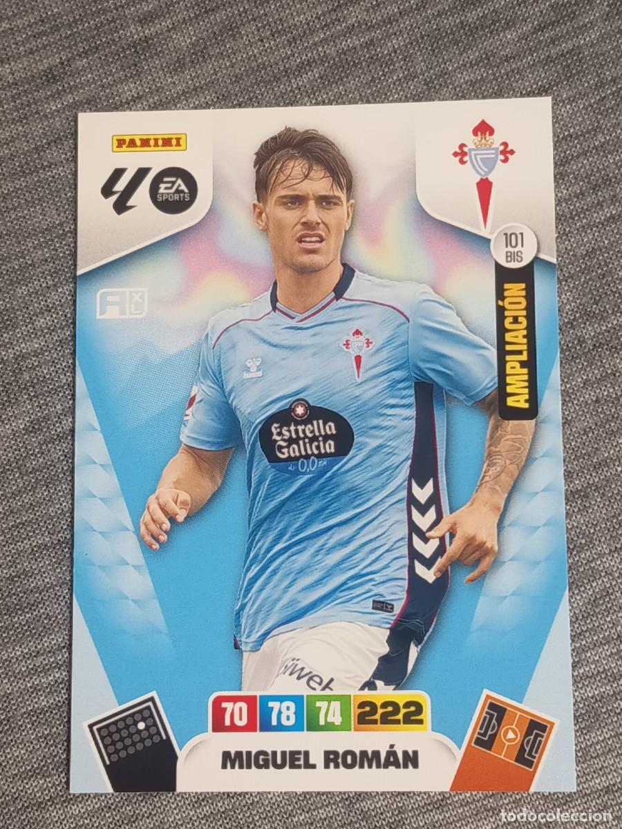 Cromos de F&uacute;tbol: Adrenalyn XL 2025 2026 25 26 Card MIGUEL ROMAN N&deg;101 BIS AMPLIACI&Oacute;N CELTA DE VIGO nuevo