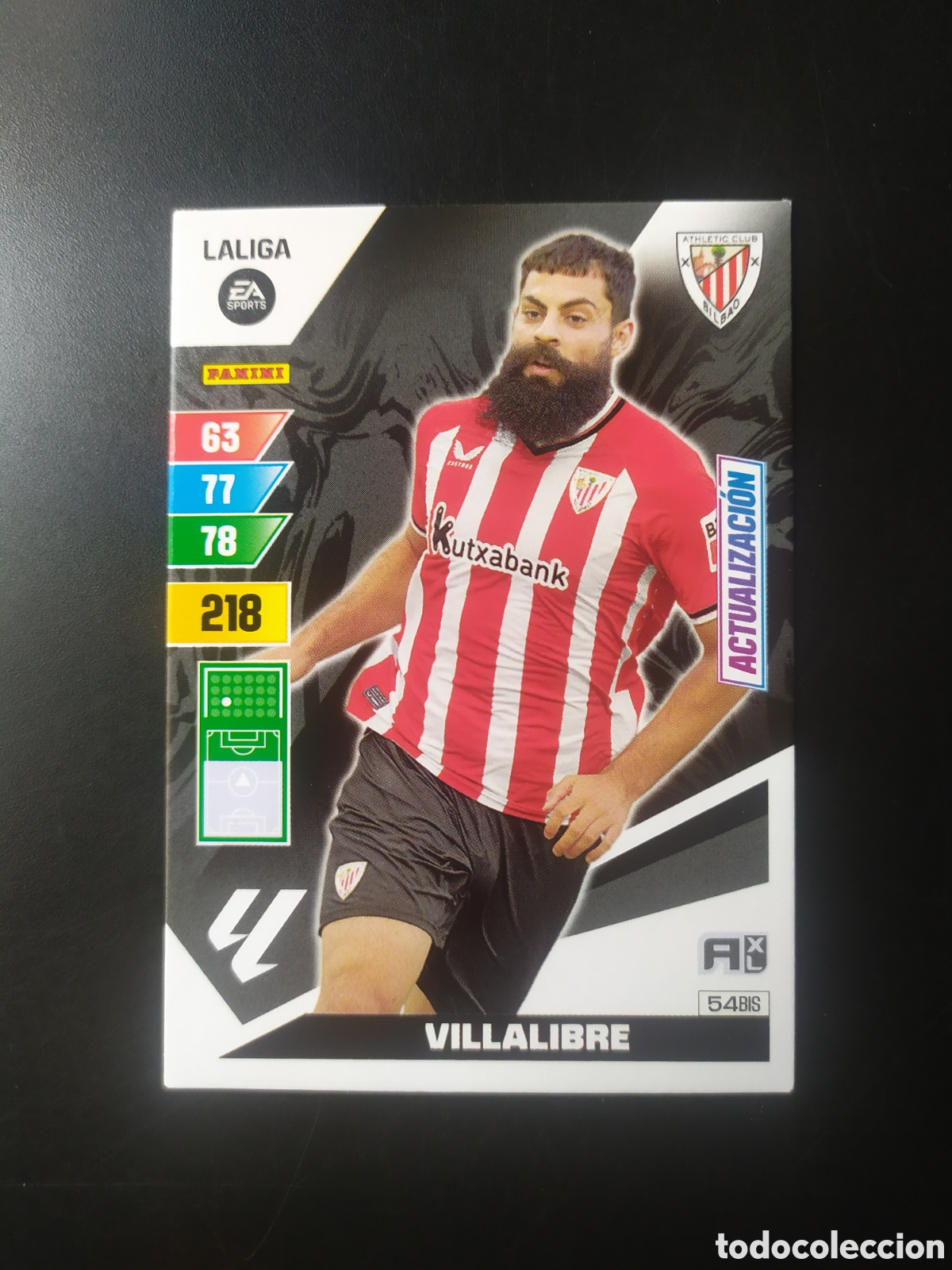 Figurine di Calcio: Adrenalyn 2023 2024 23 24 panini Villalibre actualizaci&oacute;n n&deg; 54 bis Athletic Bilbao