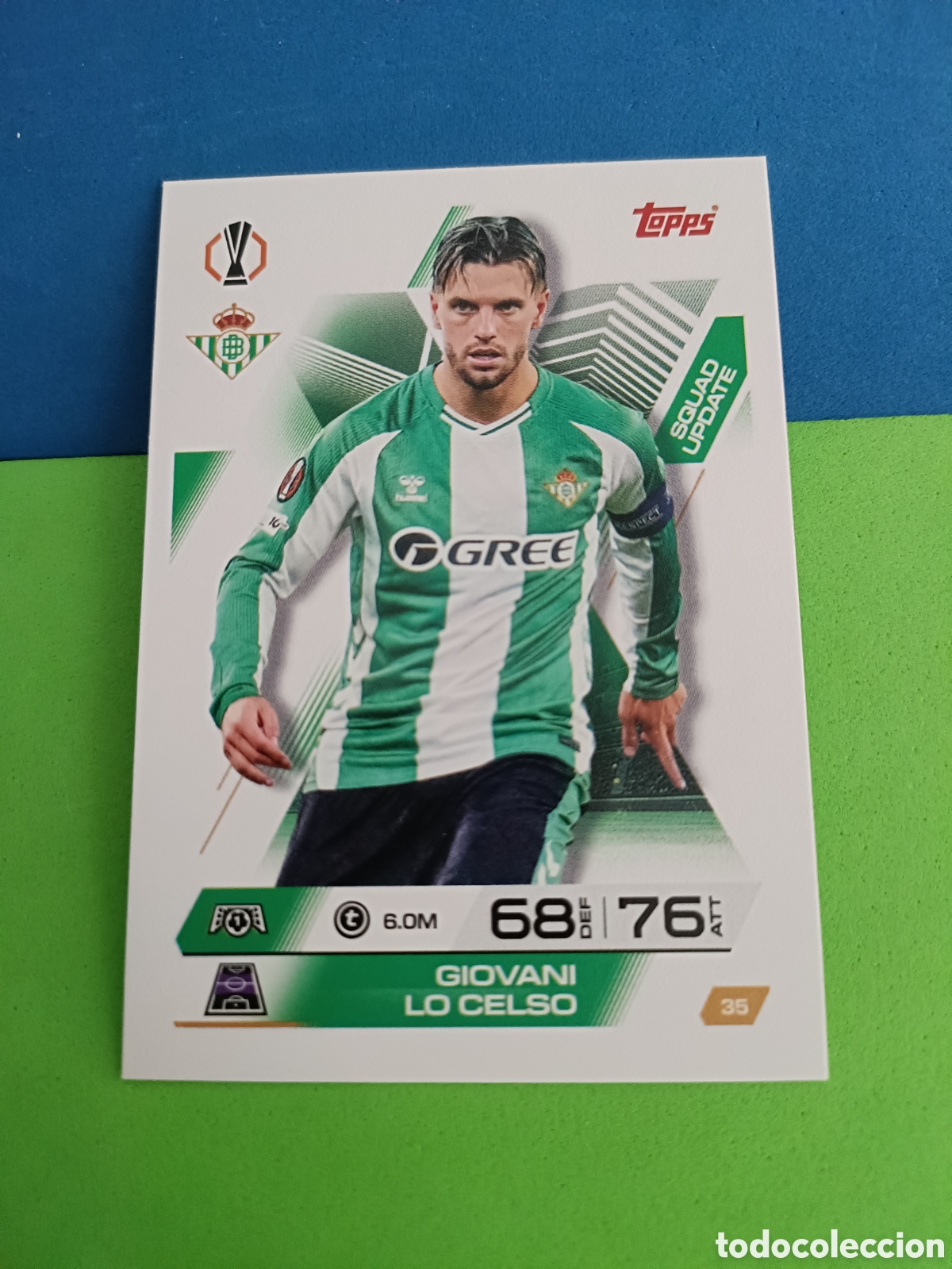 Cromos de F&uacute;tbol: Topps Match Attax EXTRA 2025 2026 - Squad Update 35 Lo Celso Betis
