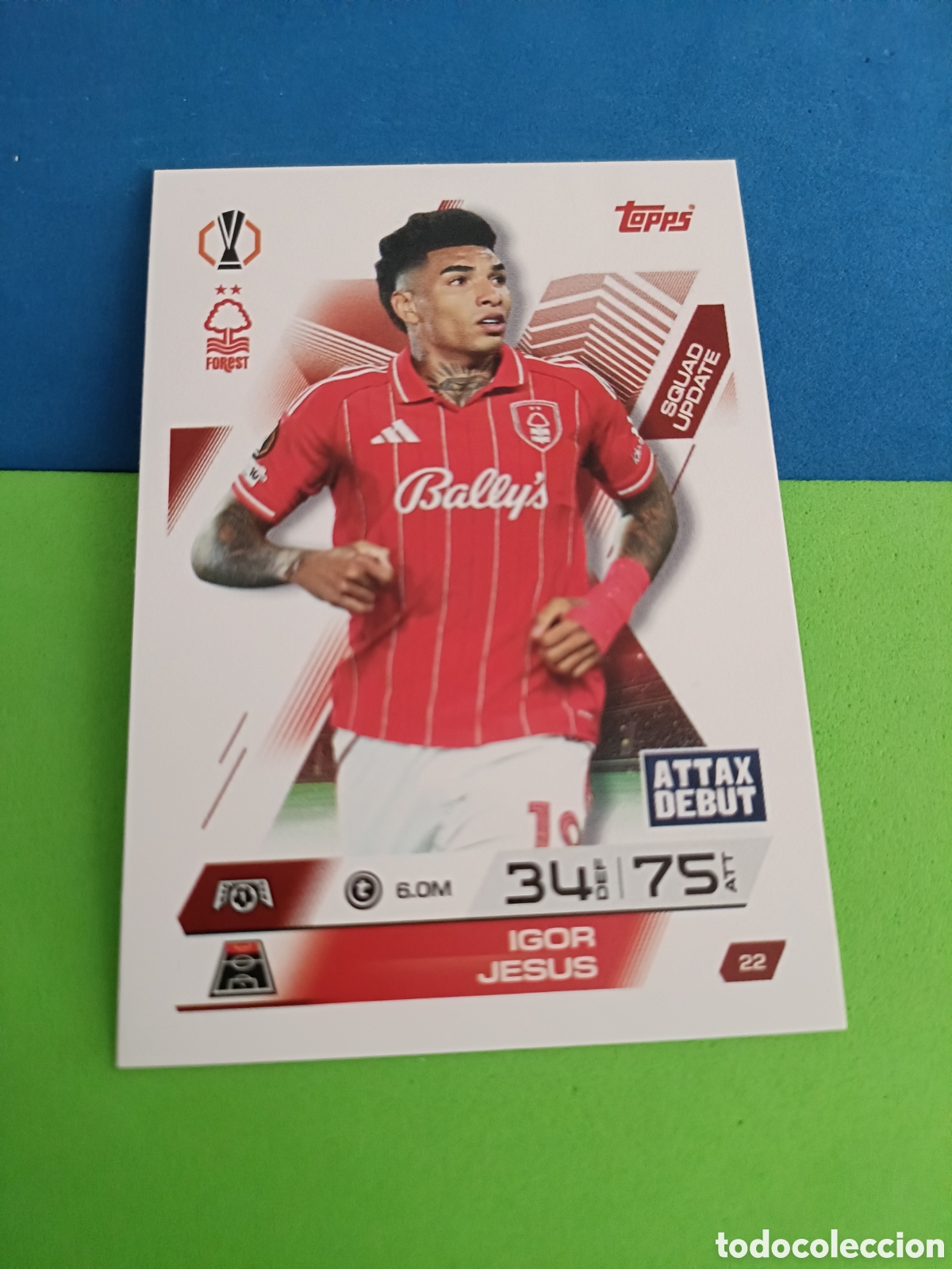 Cartes &agrave; collectionner de Football: Topps Match Attax EXTRA 2025 2026 - Squad Update 22 Igor Jes&uacute;s