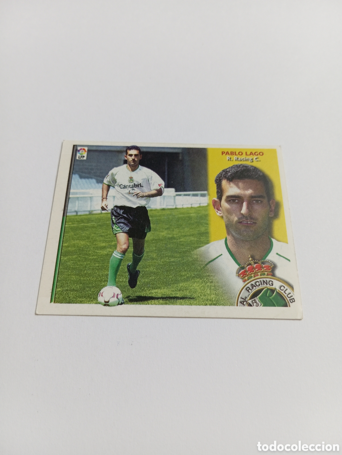 Cromos de F&uacute;tbol: PABLO LAGO COLOCA Racing LIGA ESTE 2002 2003 PANINI 02 03