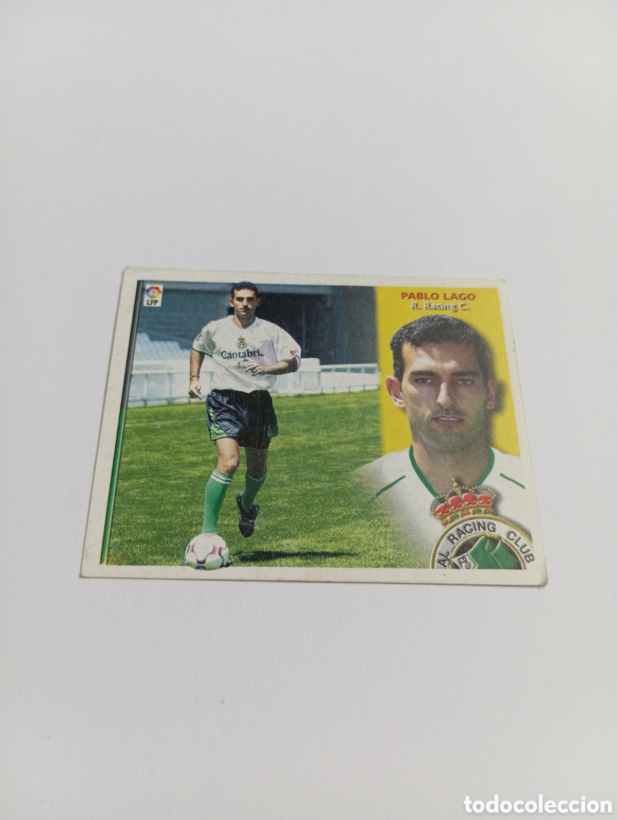 Cromos de F&uacute;tbol: PABLO LAGO COLOCA Racing LIGA ESTE 2002 2003 PANINI 02 03