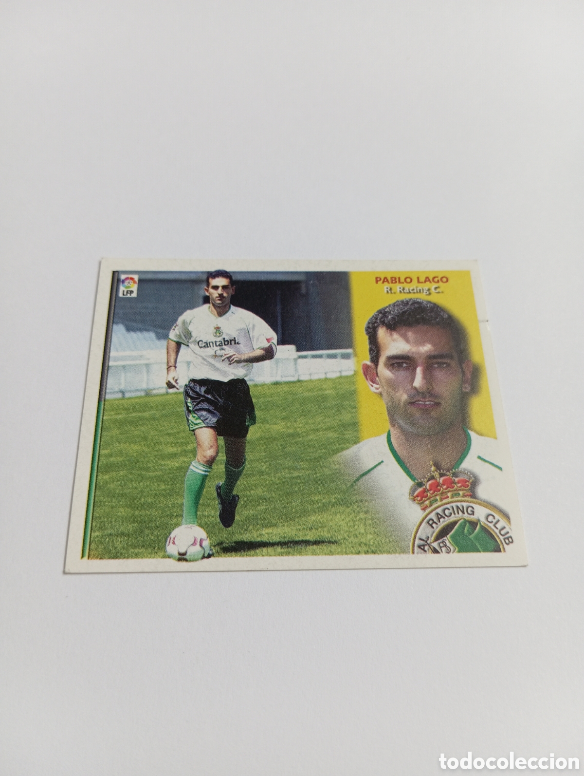 Cromos de F&uacute;tbol: PABLO LAGO COLOCA Racing LIGA ESTE 2002 2003 PANINI 02 03