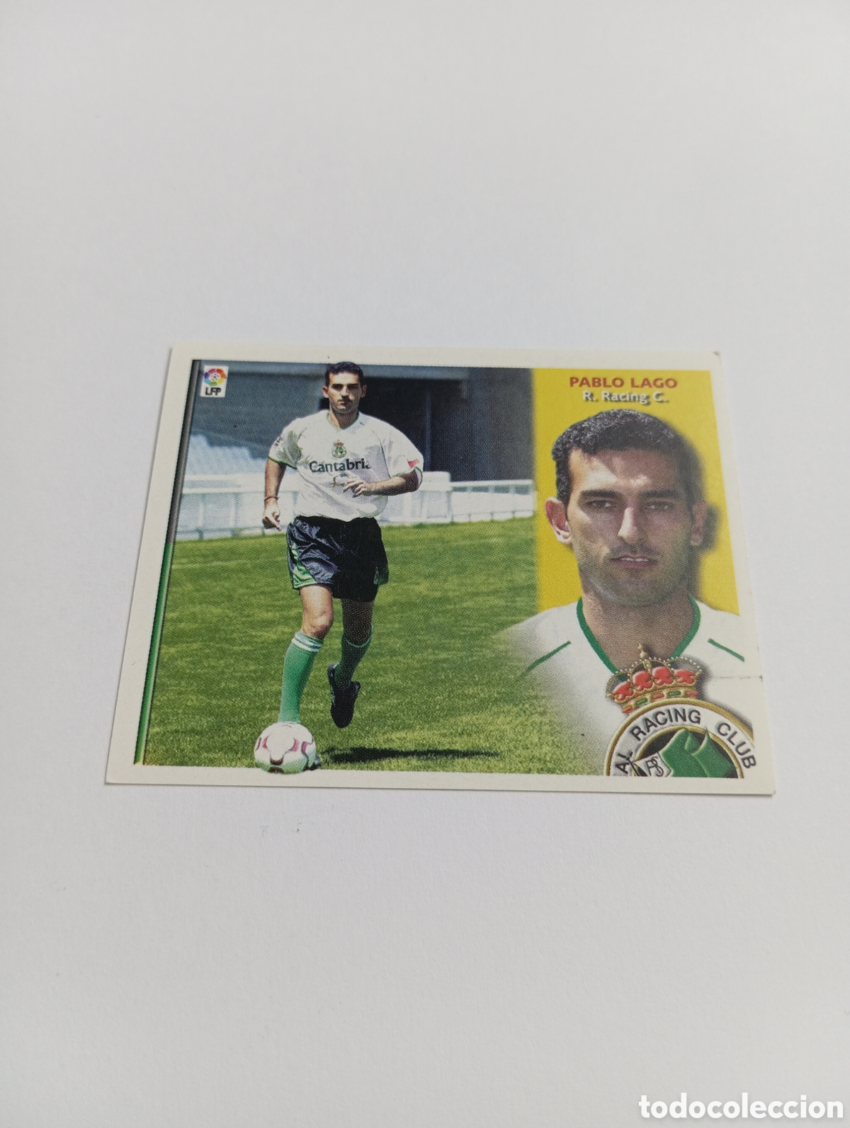 Cromos de F&uacute;tbol: PABLO LAGO COLOCA Racing LIGA ESTE 2002 2003 PANINI 02 03