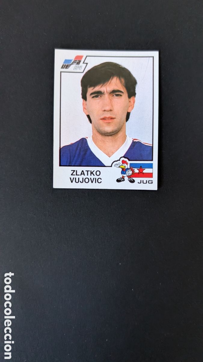 Cartes &agrave; collectionner de Football: VUJOVIC 128 YUGOSLAVIA EUROCOPA EURO FRANCIA 1984 84 PANINI NUNCA PEGADO SIN PEGAR